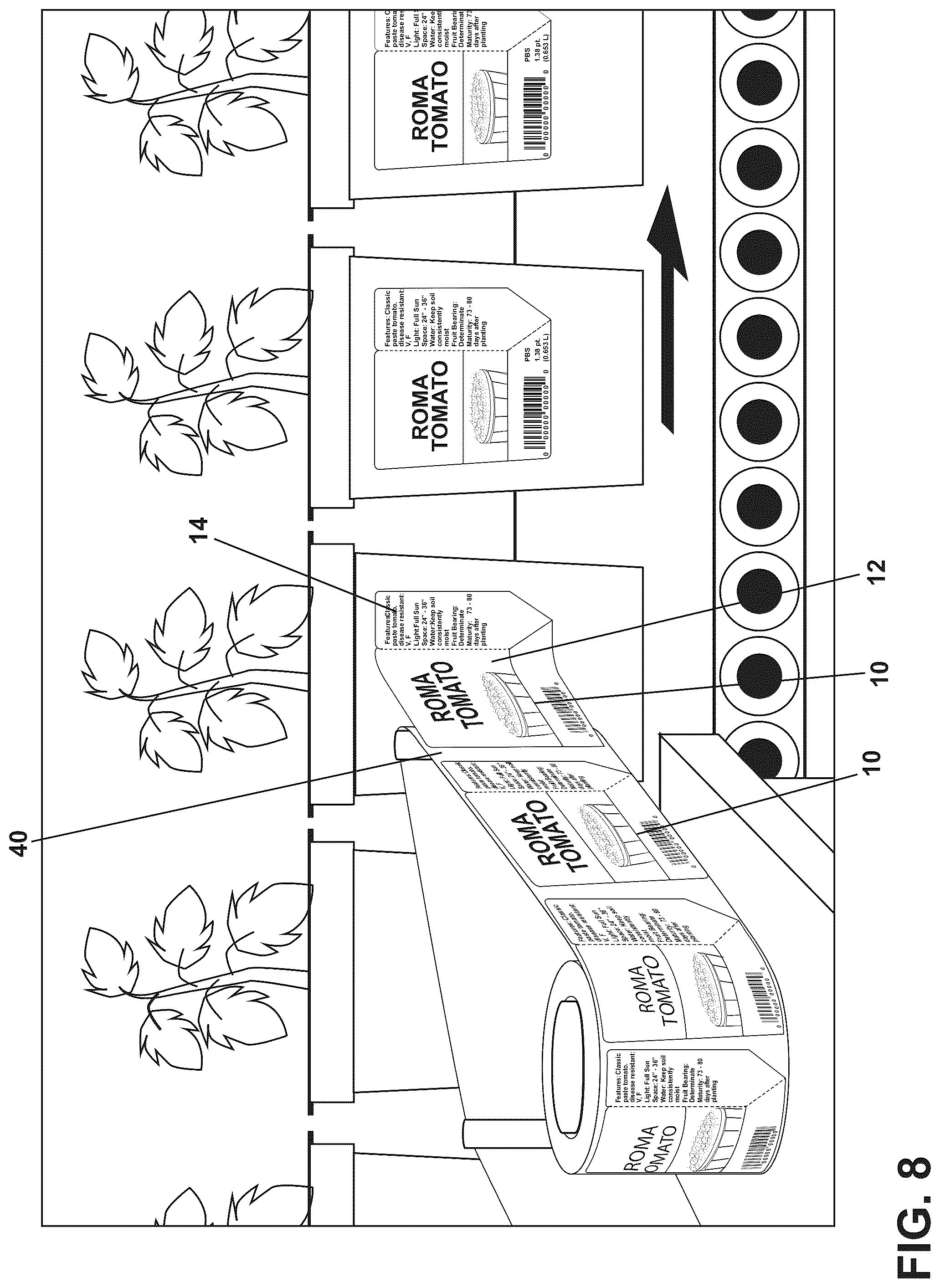 Patent US12437676 Figure 14 – Plant label and tag and methods of making and using