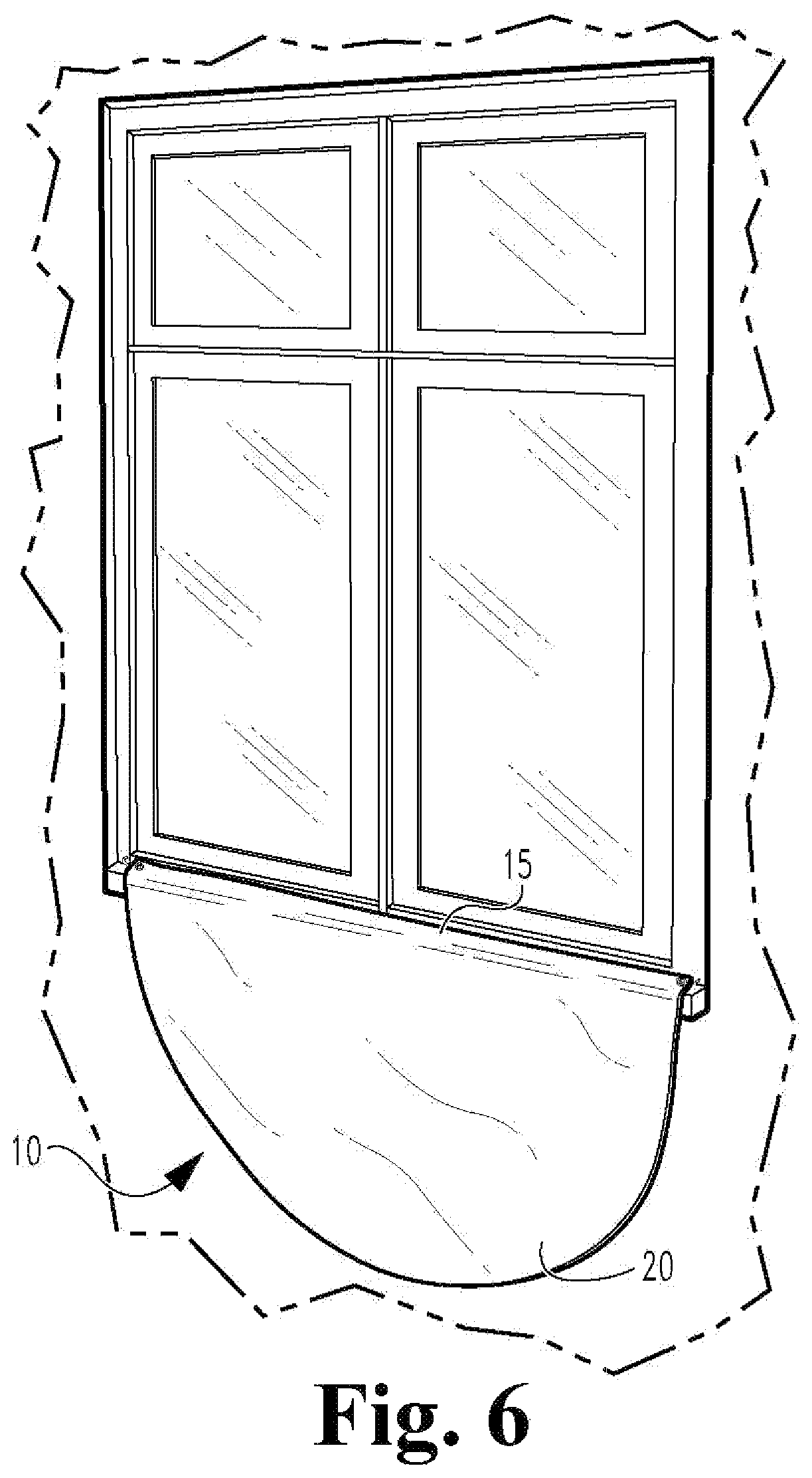Patent US12437677 Figure 4 – Hanging home decoration assembly and method of use