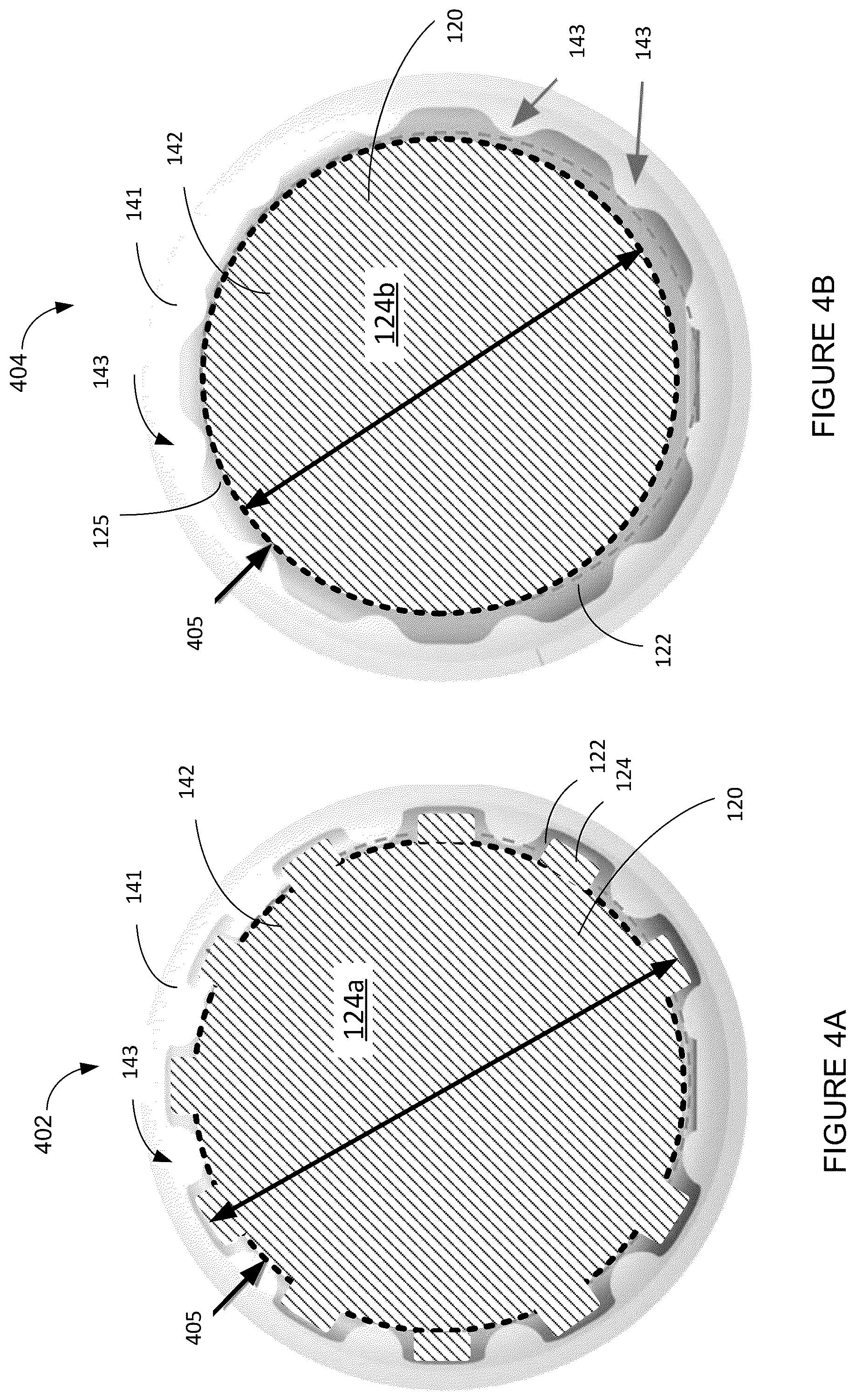 Patent US12437679 Figure 5 – Flexible OLED display with reliefs