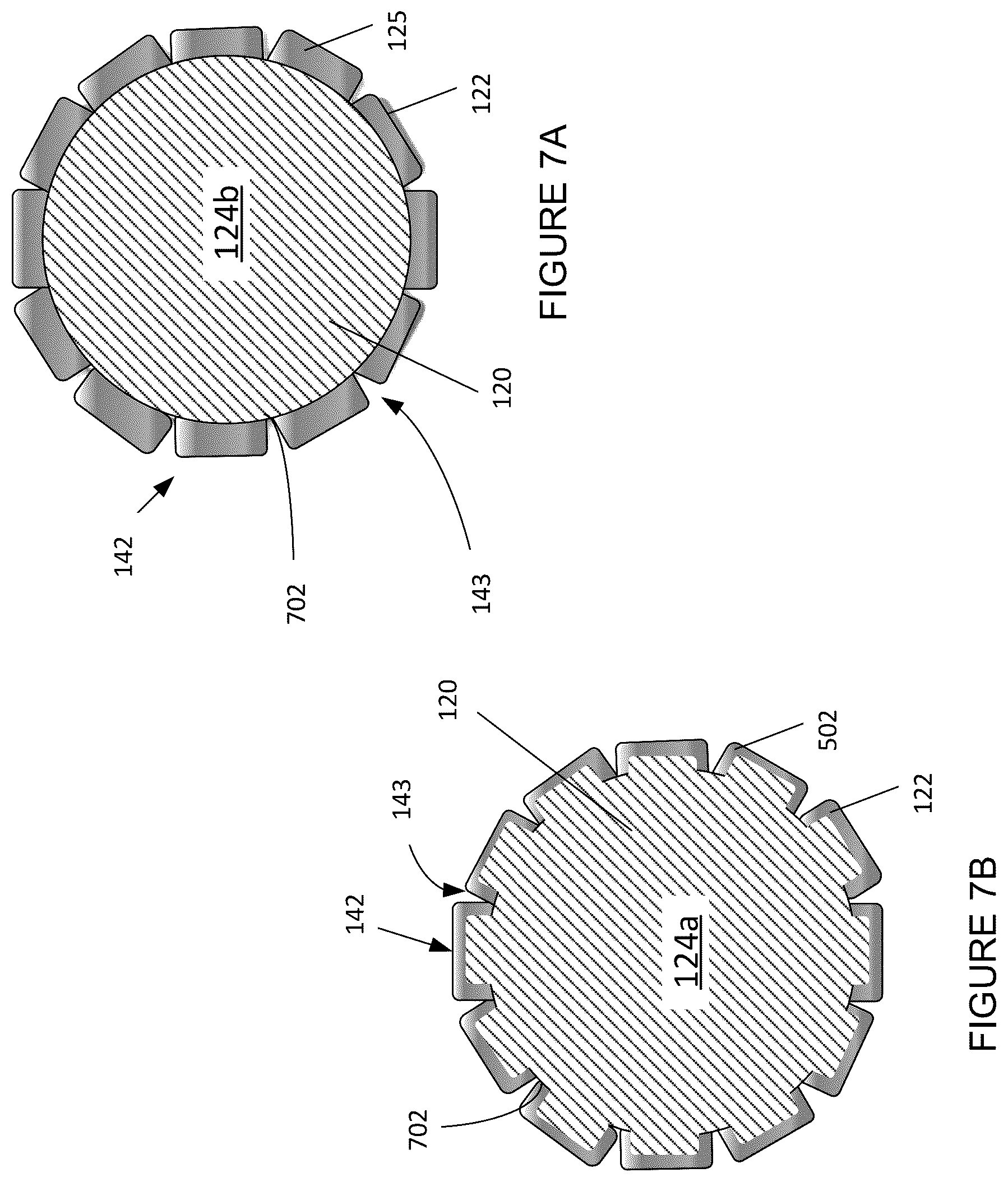 Patent US12437679 Figure 8 – Flexible OLED display with reliefs