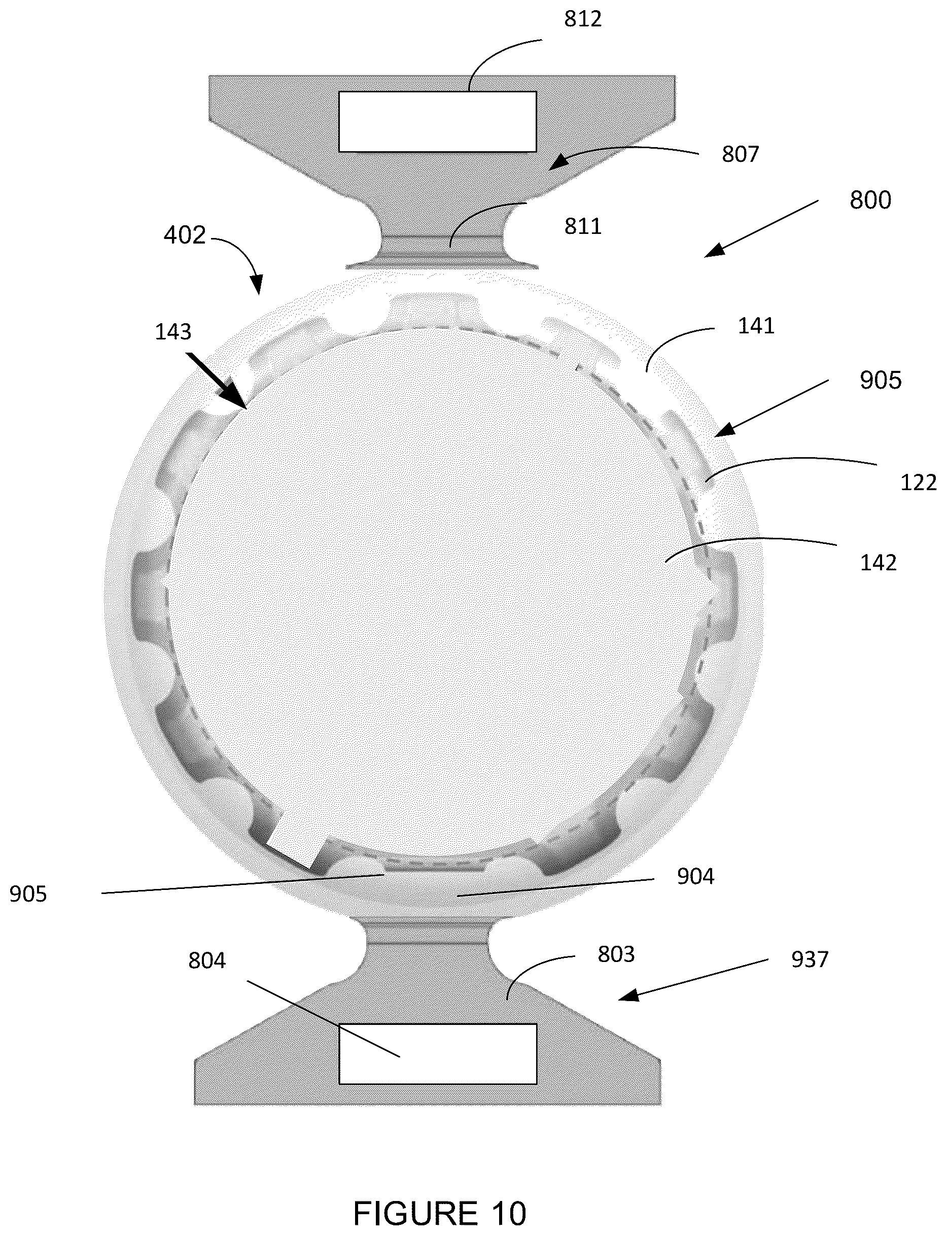Patent US12437679 Figure 11 – Flexible OLED display with reliefs