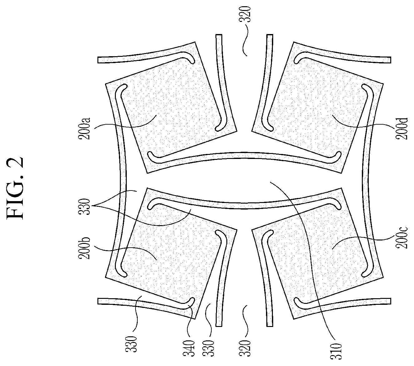 Patent US12437680 Figure 2 – Stretchable substrate