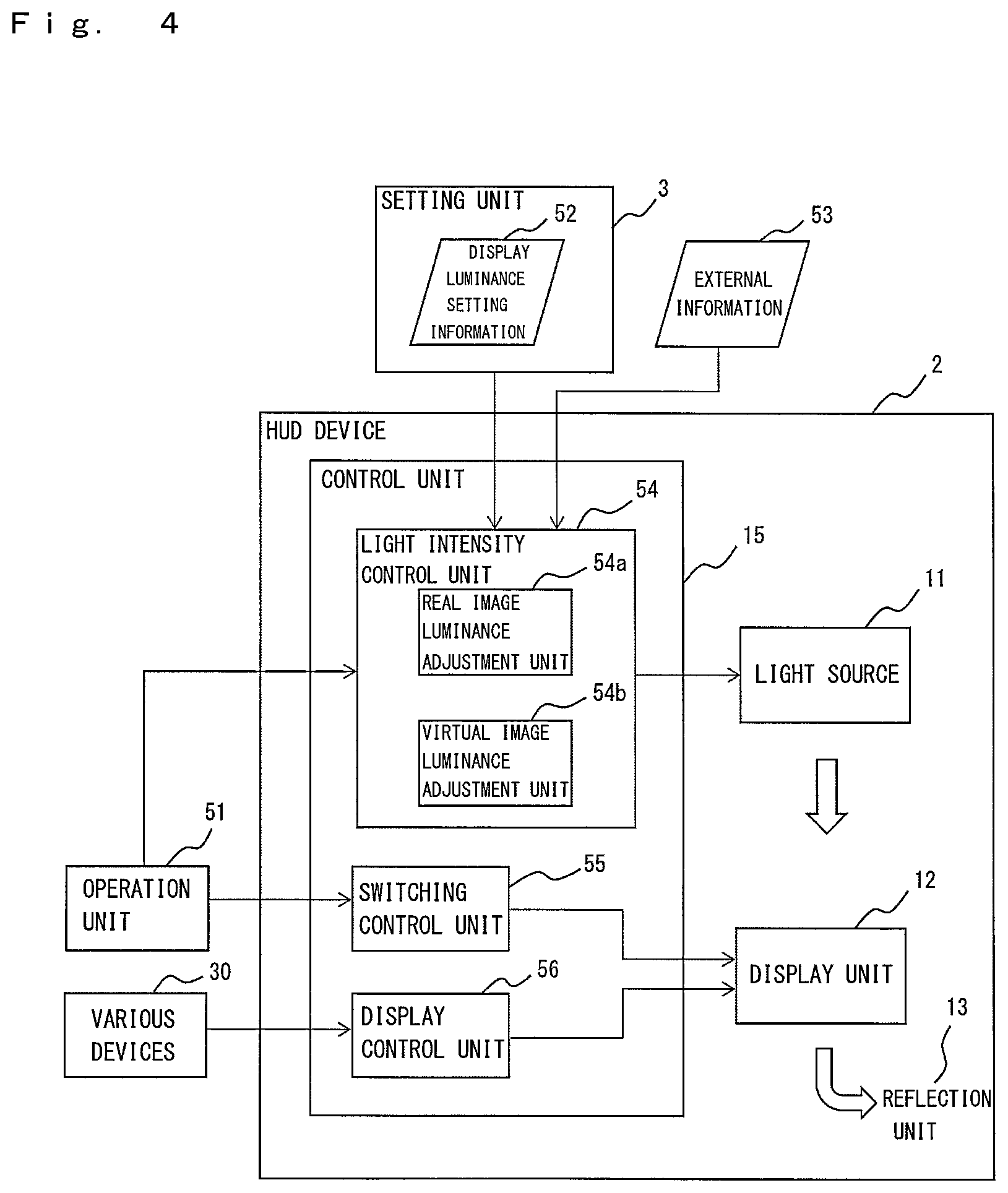 Patent US12437682 Figure 4 – Vehicular display device