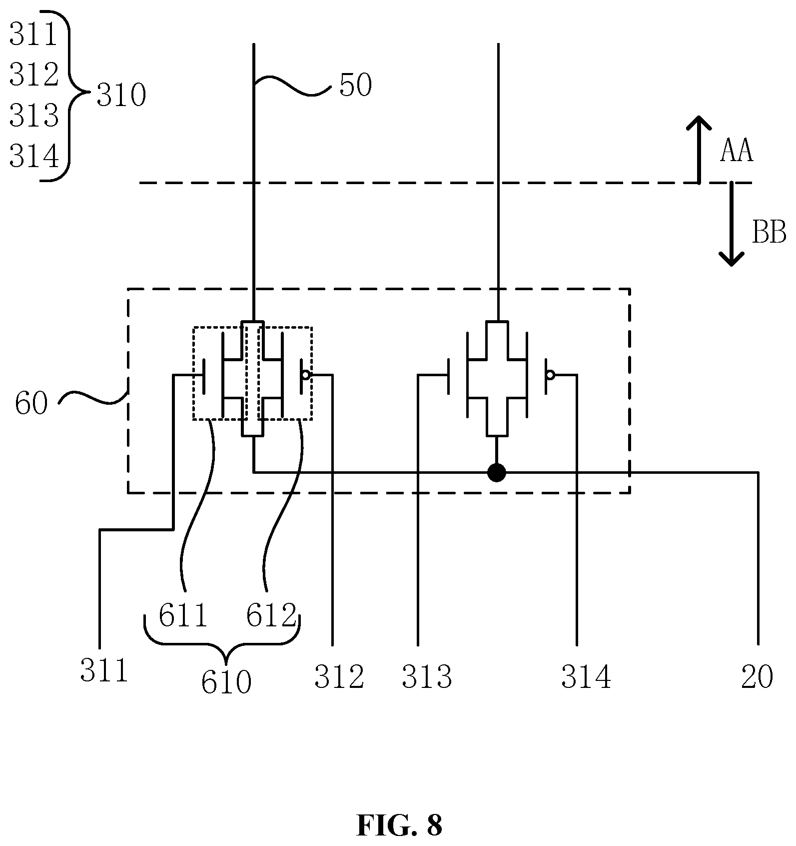 Patent US12437684 Figure 5 – Display panel and display device