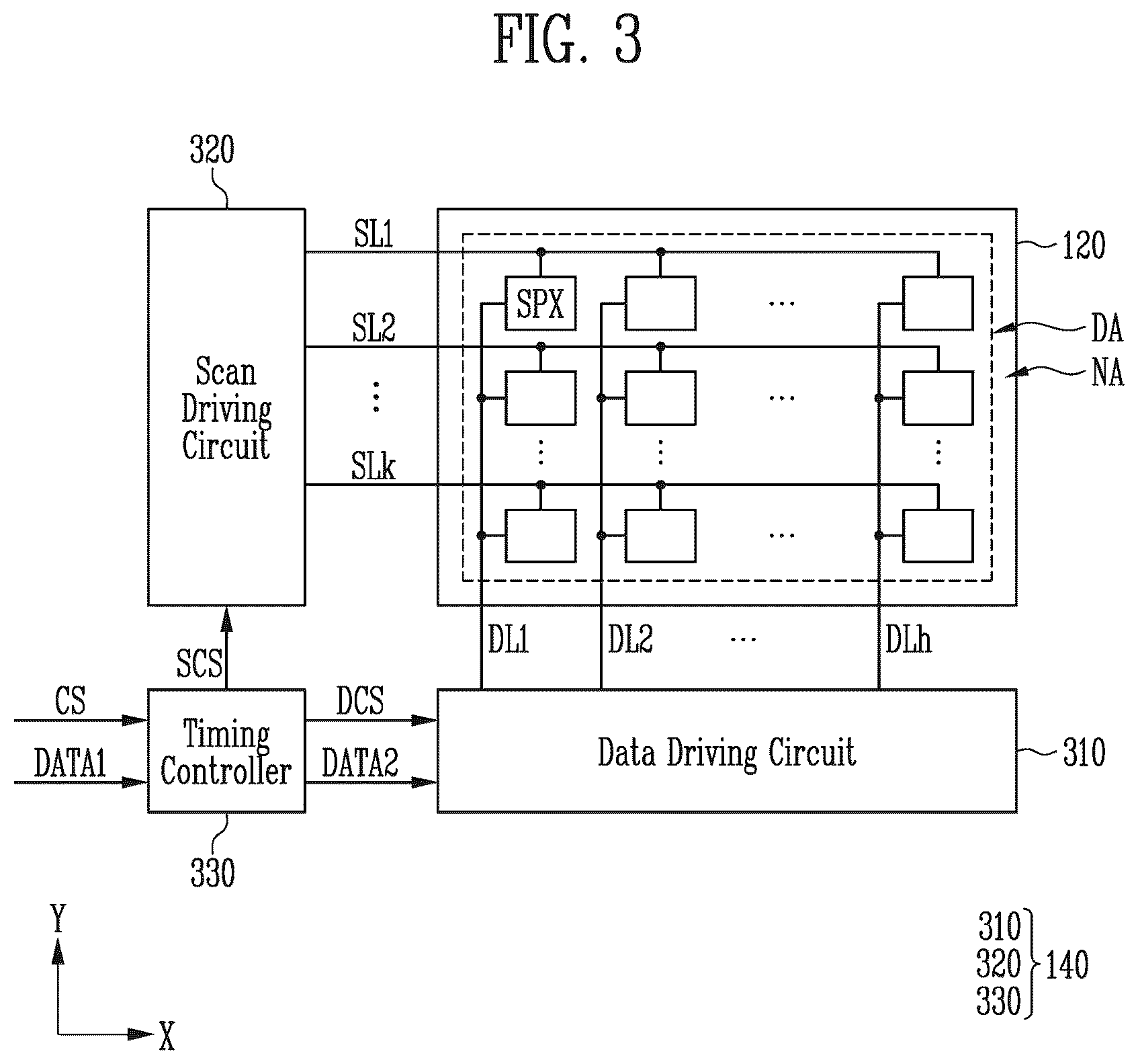 Patent US12437685 Figure 3 – Display device and inspection method thereof