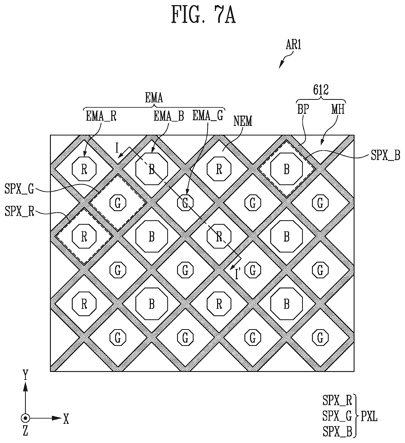 Patent US12437685 Figure 7 – Display device and inspection method thereof
