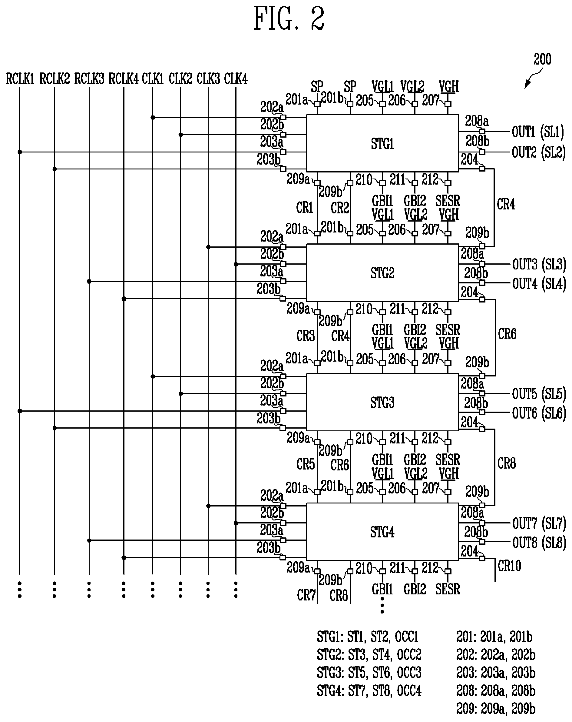 Patent US12437691 Figure 2 – Scan driver
