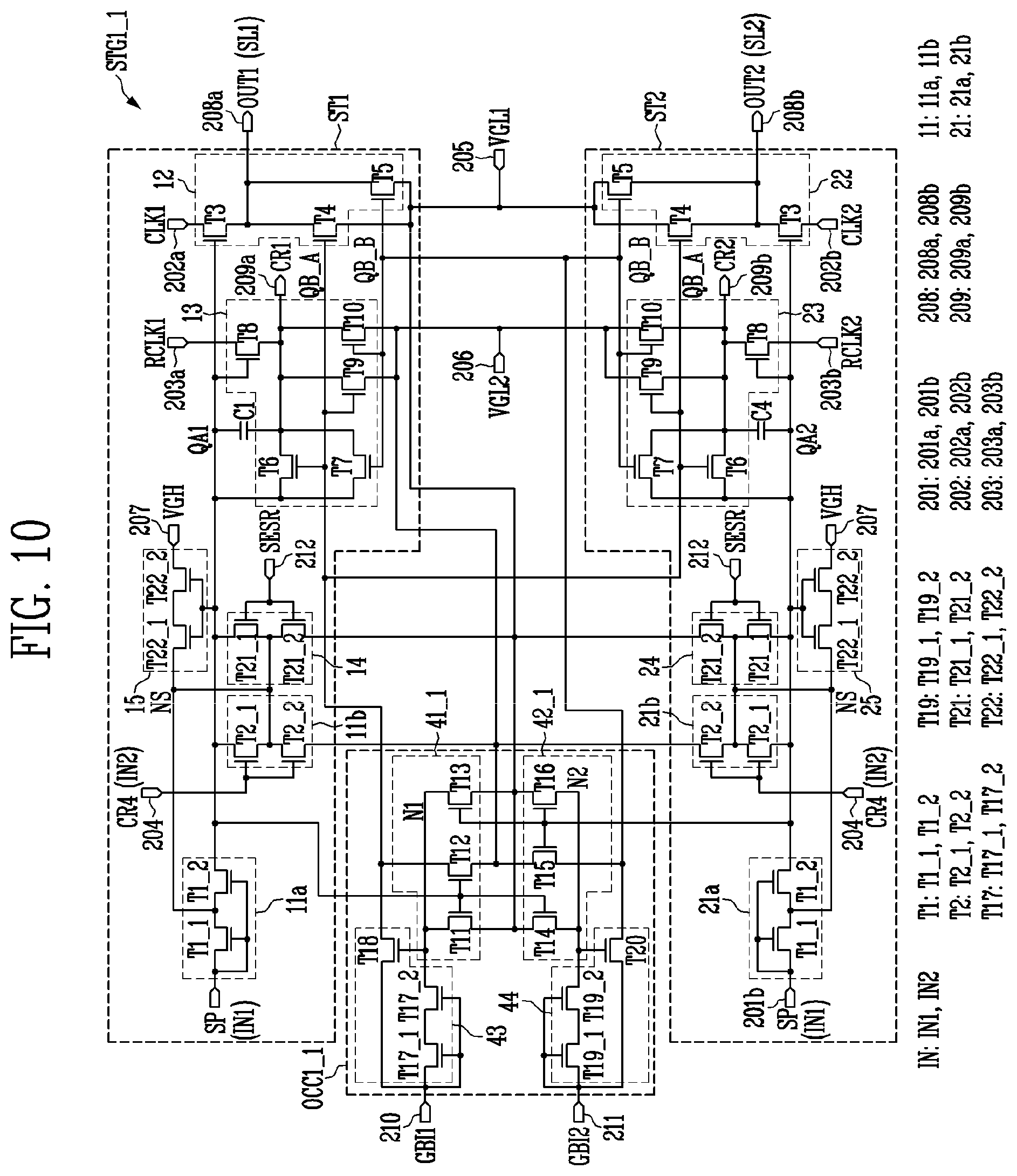 Patent US12437691 Figure 13 – Scan driver