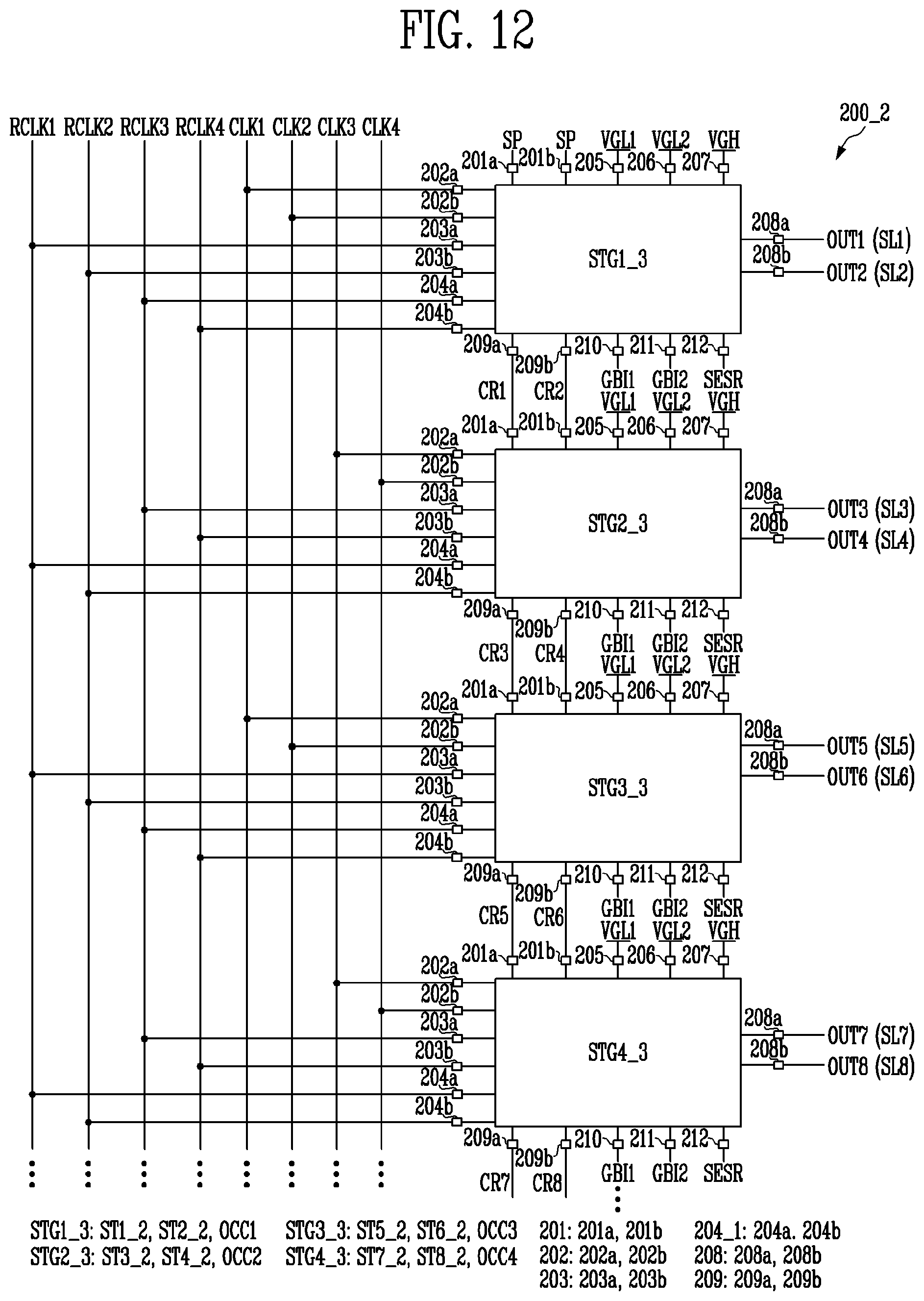 Patent US12437691 Figure 15 – Scan driver