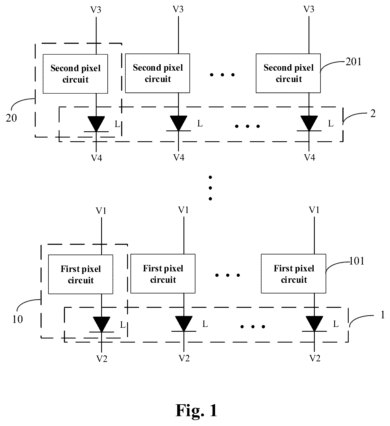 Patent US12437692 Figure 1 – Display panel, integrated chip component and display device