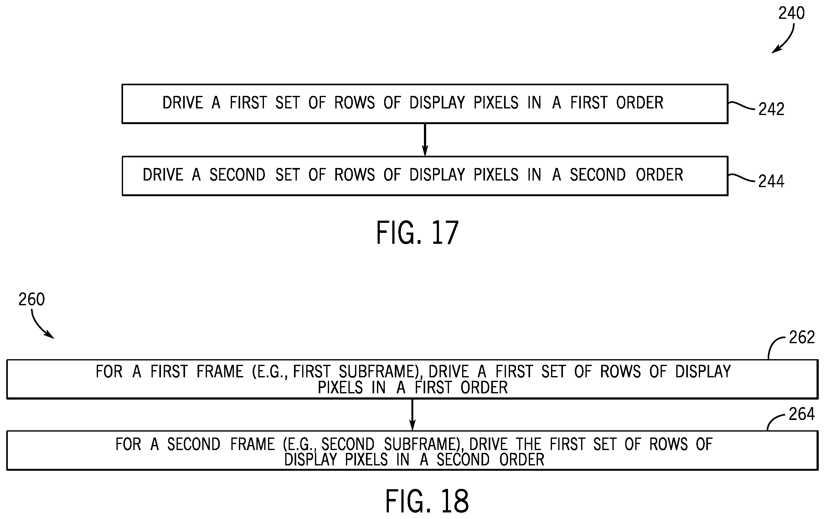 Patent US12437696 Figure 15 – Emission row shuffling for pulsed electronic displays