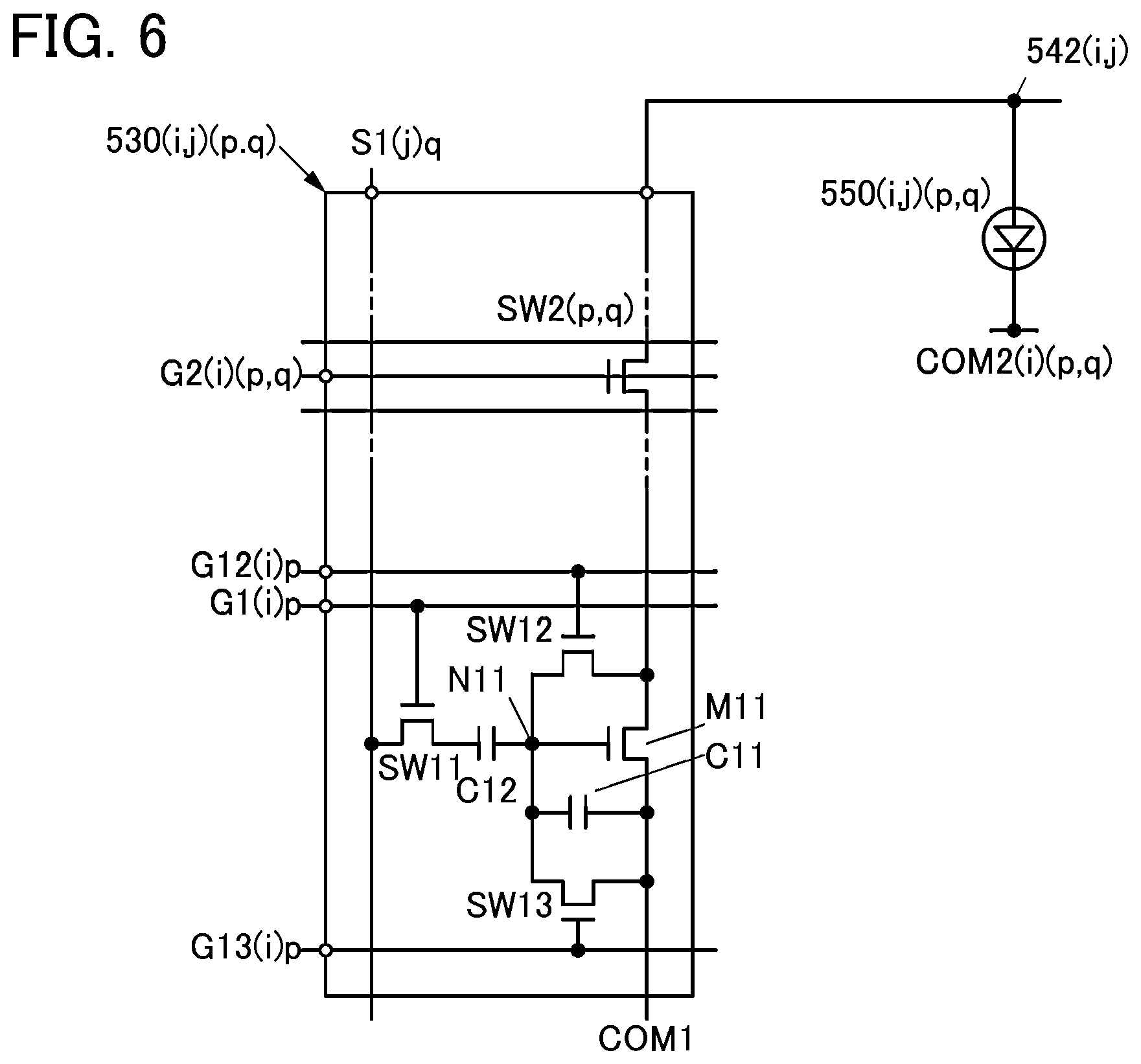 Patent US12437703 Figure 6 – Display apparatus having pixel sets including light-emitting devices