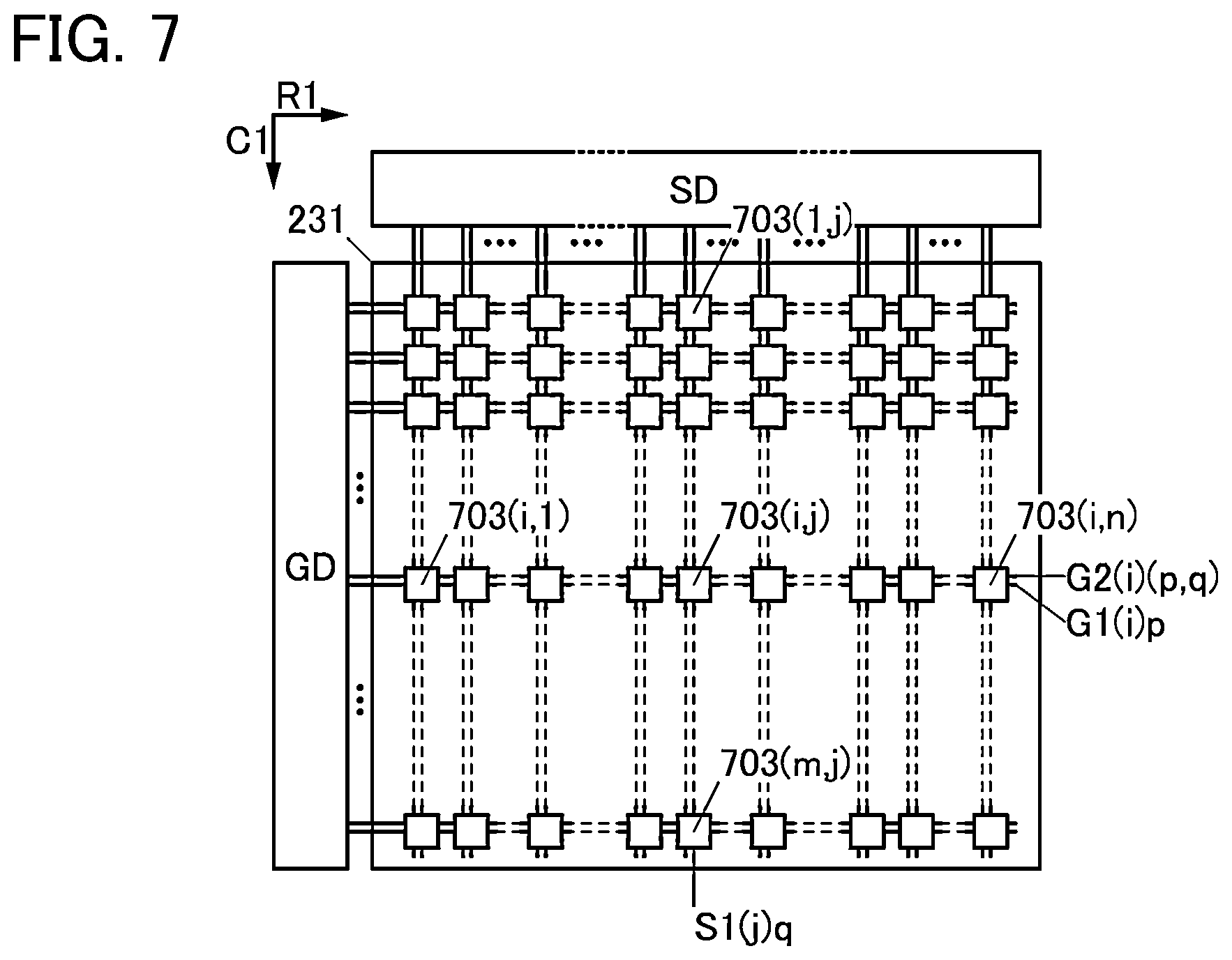 Patent US12437703 Figure 7 – Display apparatus having pixel sets including light-emitting devices