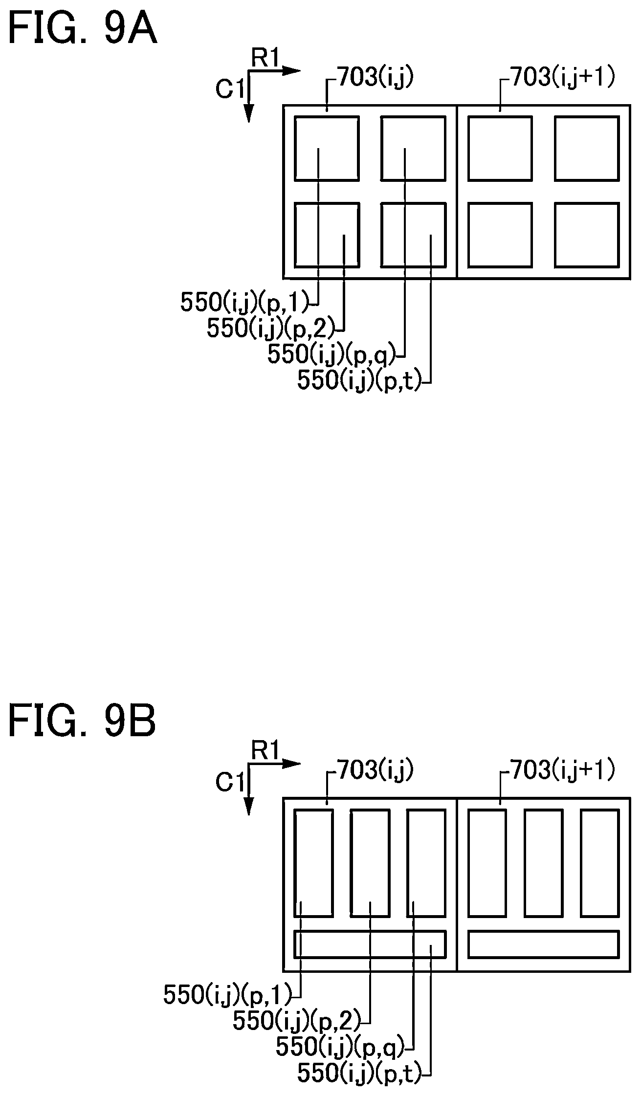 Patent US12437703 Figure 9 – Display apparatus having pixel sets including light-emitting devices