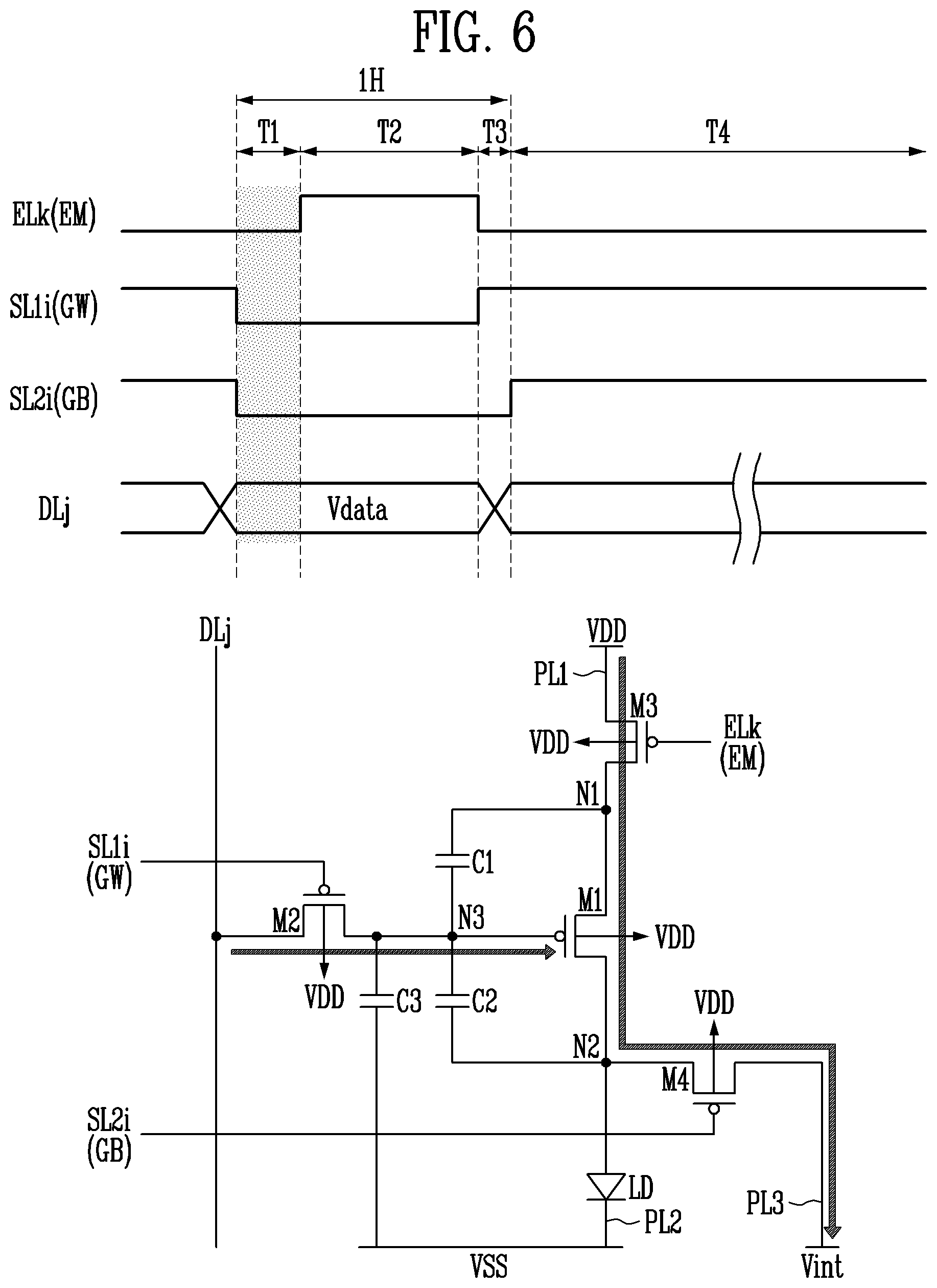 Patent US12437705 Figure 6 – Pixel and display device including the same
