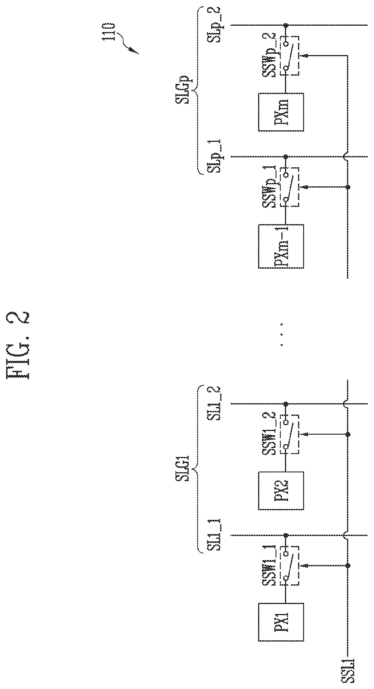 Patent US12437706 Figure 2 – Display device and method for monitoring operation of pixels