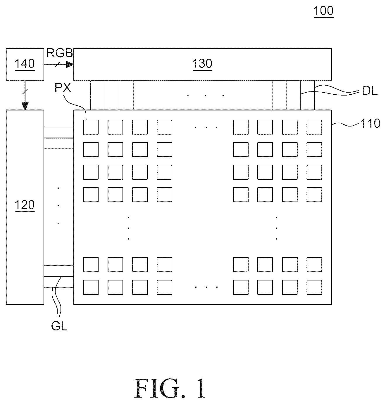 Patent US12437708 — Display device — Figure 1