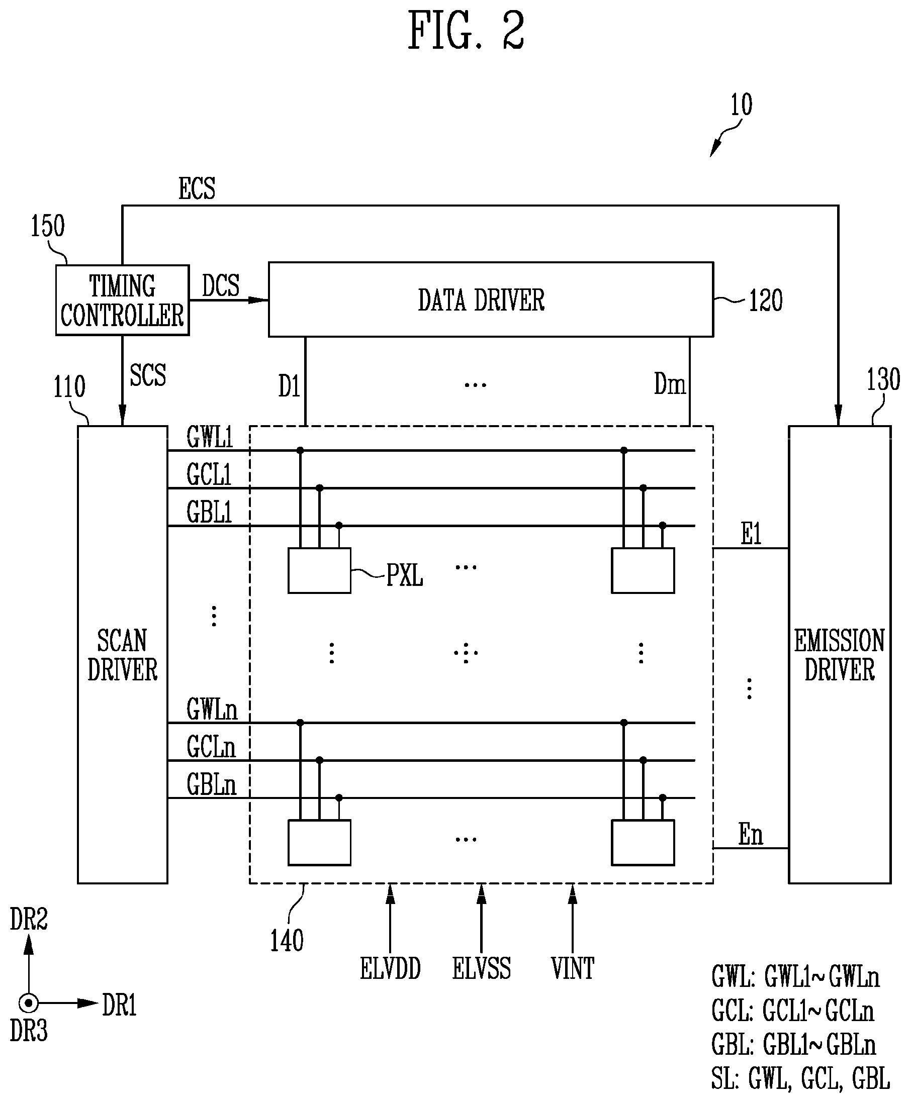 Patent US12437710 Figure 2 – Display device having pixel circuit layer with transistors on different layers