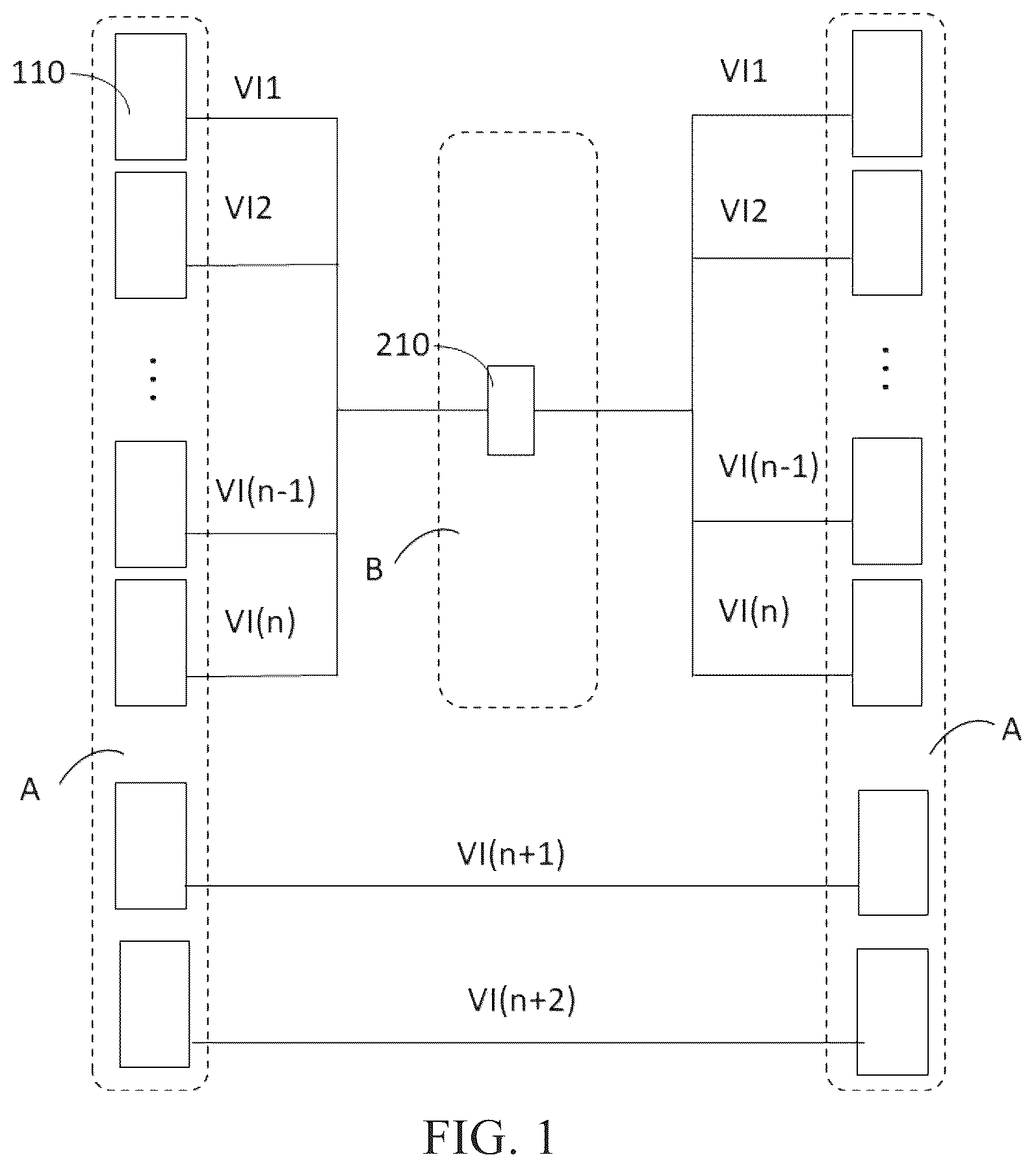 Patent US12437713 — Display panel and display device eliminating split-screen phenomenon between display regions with different light transmittance rates — Figure 1