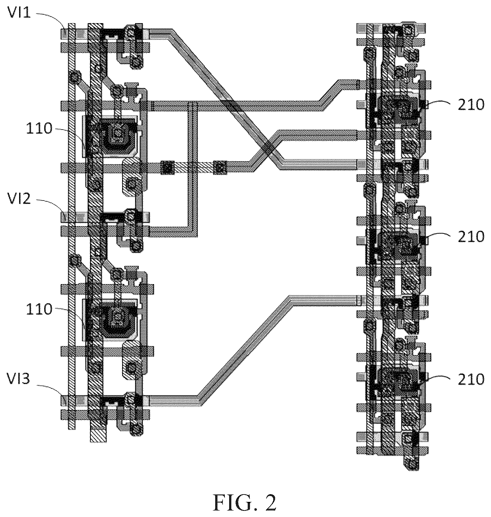 Patent US12437713 Figure 2 – Display panel and display device eliminating split-screen phenomenon between display regions with different light transmittance rates