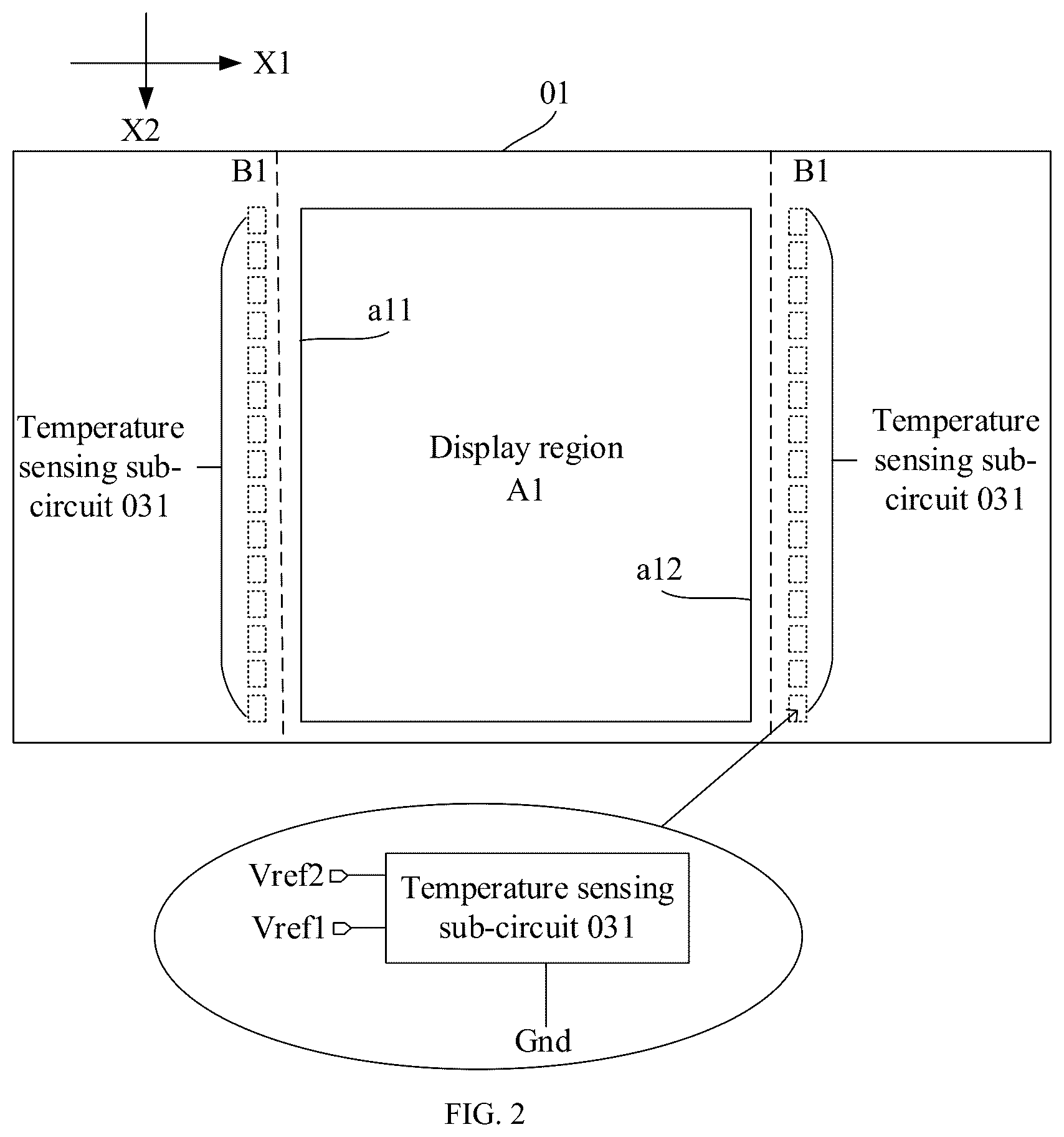 Patent US12437714 Figure 2 – Display panel, display device, and method for compensating signal