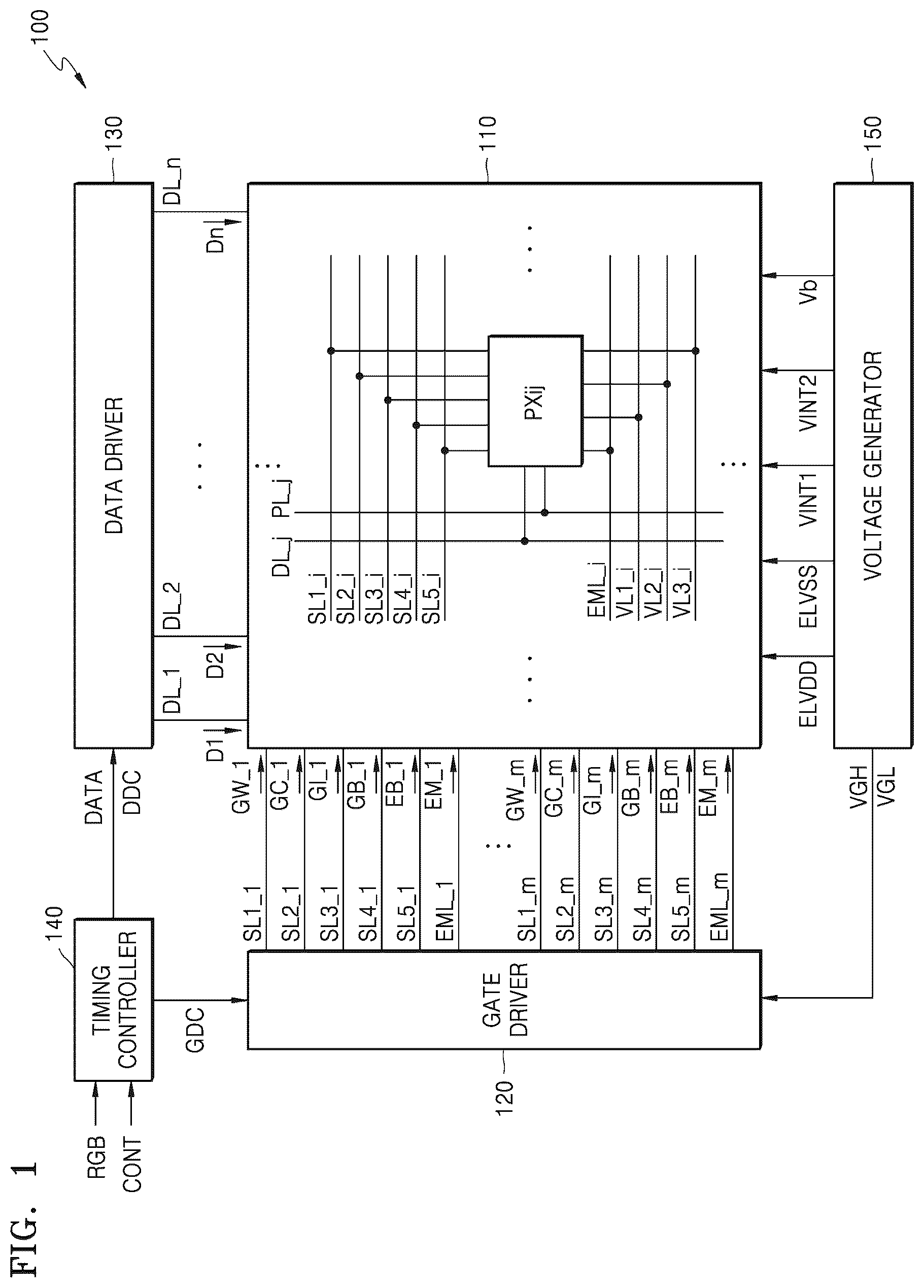 Patent US12437717 Figure 1 – Pixel and display apparatus