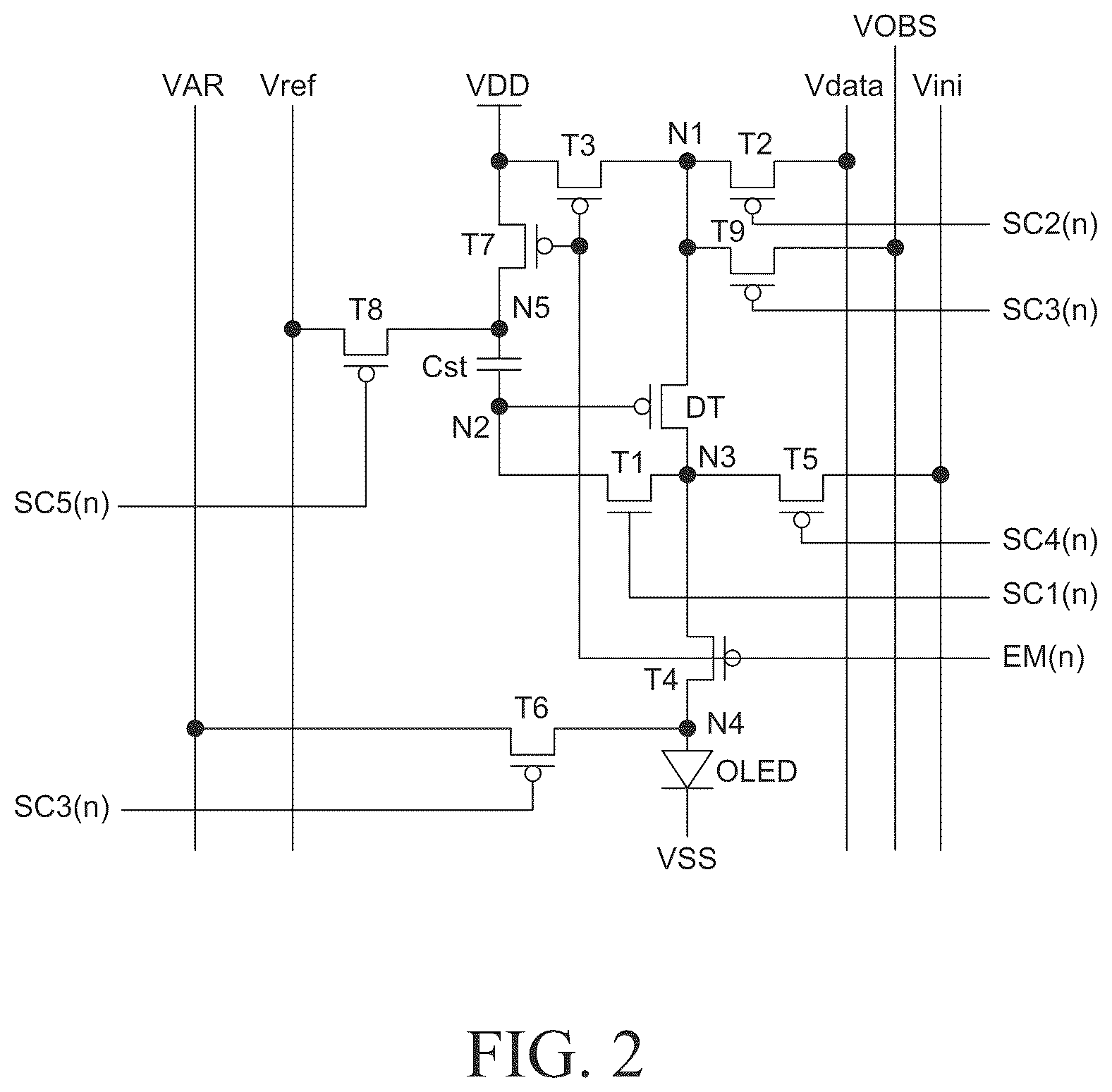 Patent US12437718 Figure 2 – Pixel and organic light emitting display device comprising the same