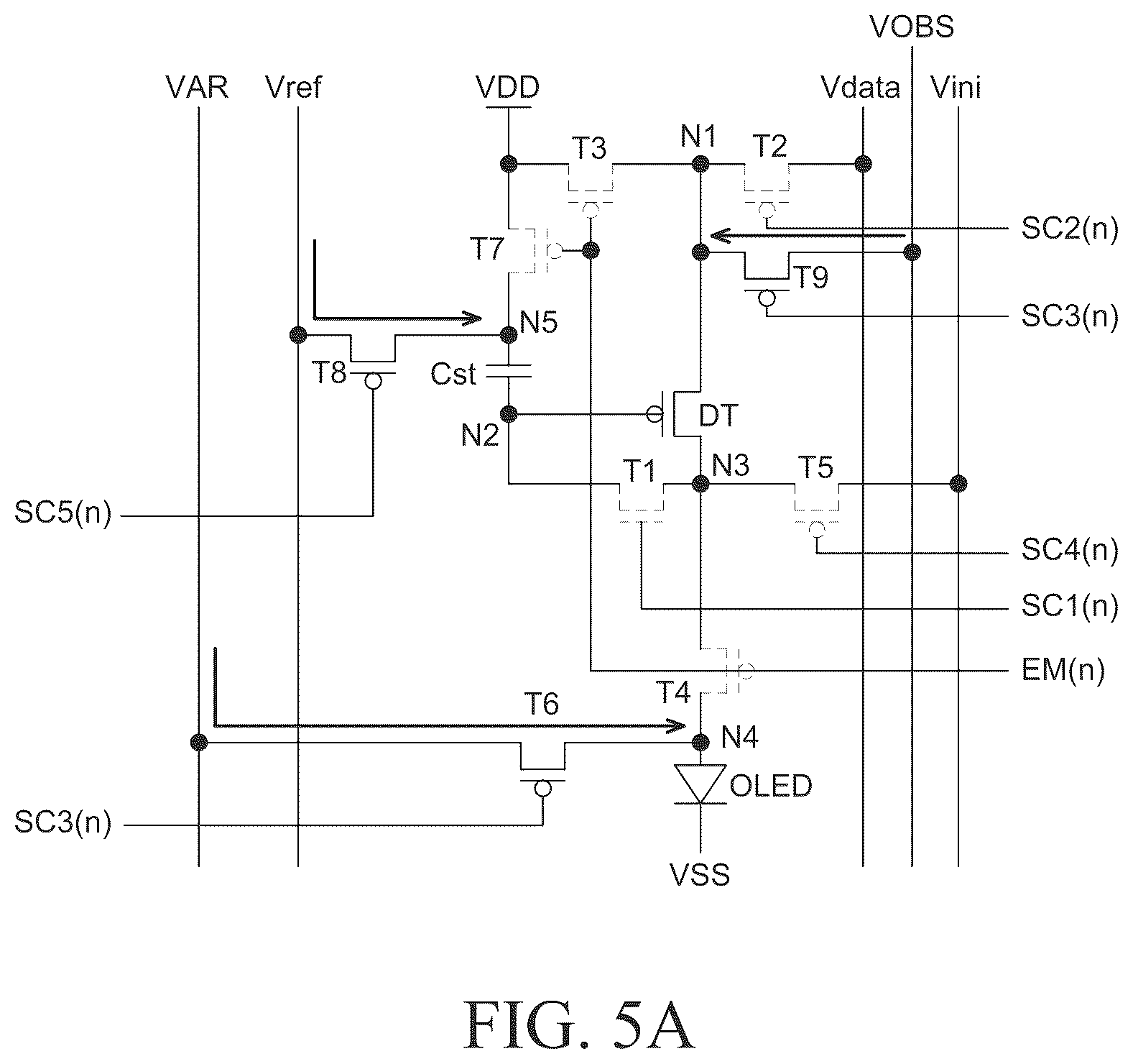 Patent US12437718 Figure 5 – Pixel and organic light emitting display device comprising the same