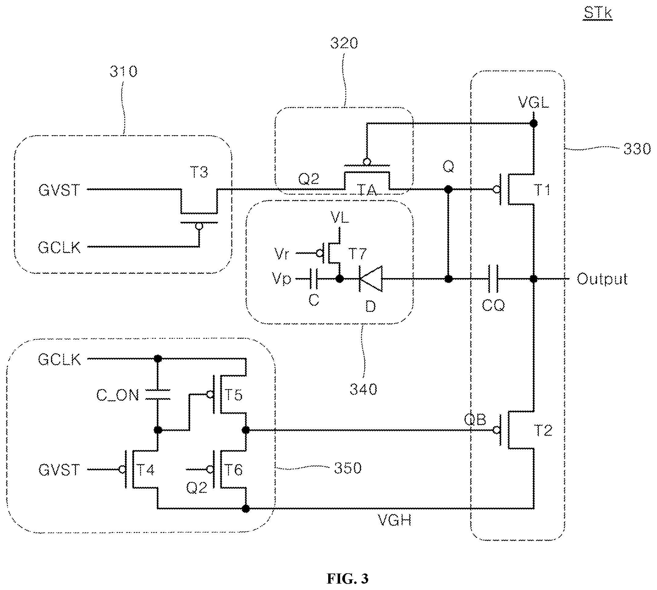 Patent US12437720 Figure 3 – Gate driver circuit, display panel and display device including the same