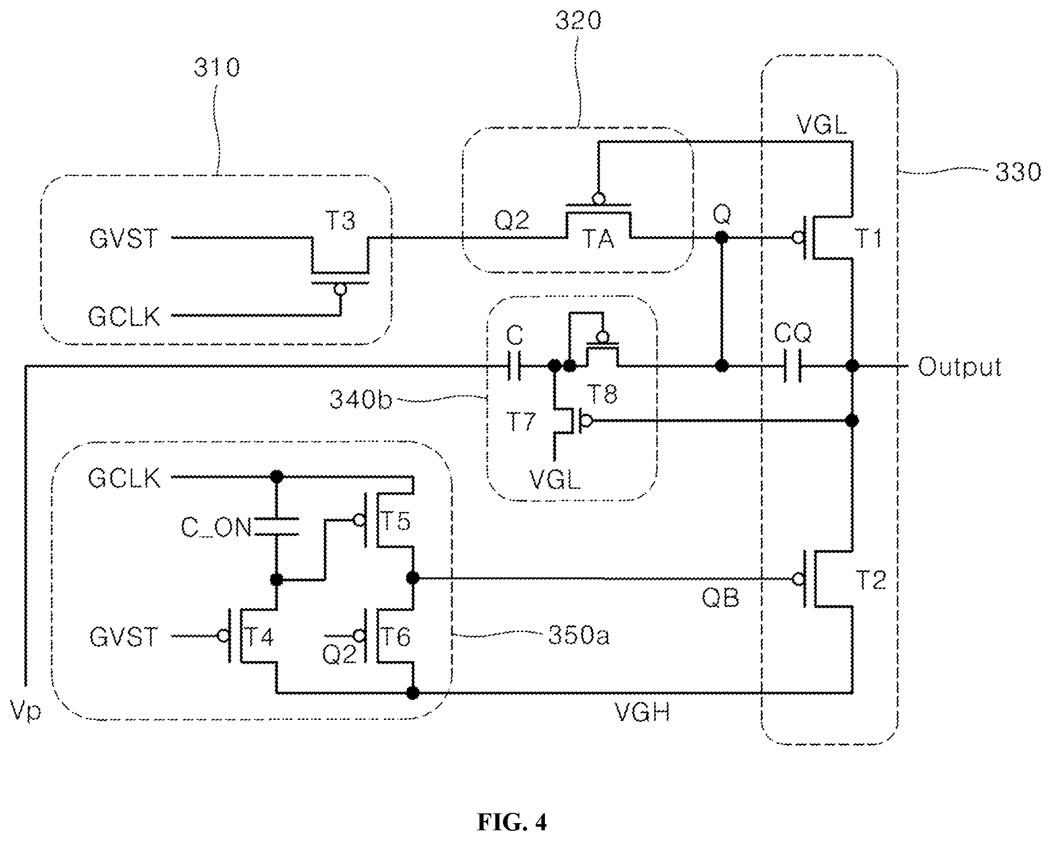Patent US12437720 Figure 4 – Gate driver circuit, display panel and display device including the same