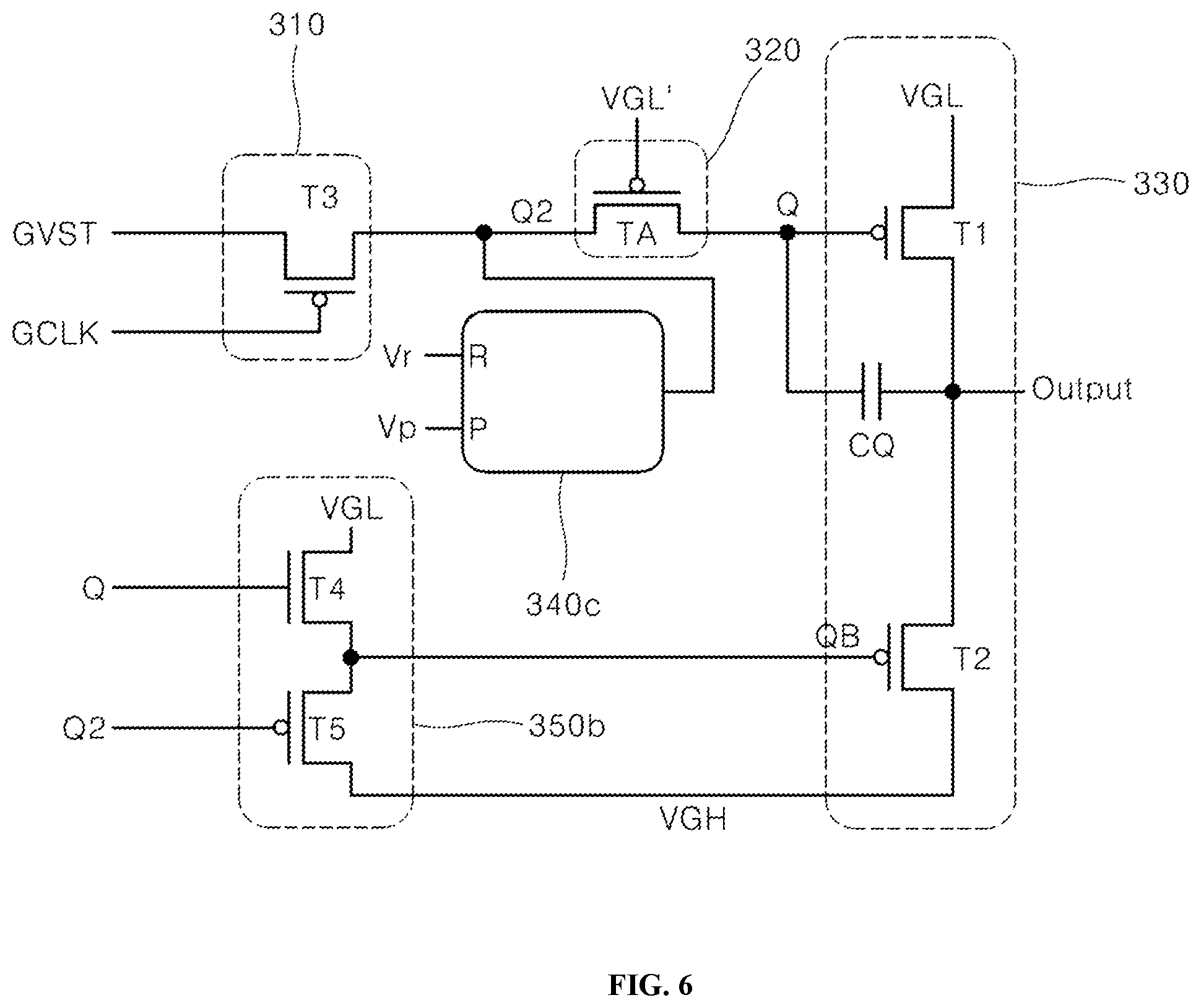 Patent US12437720 Figure 6 – Gate driver circuit, display panel and display device including the same