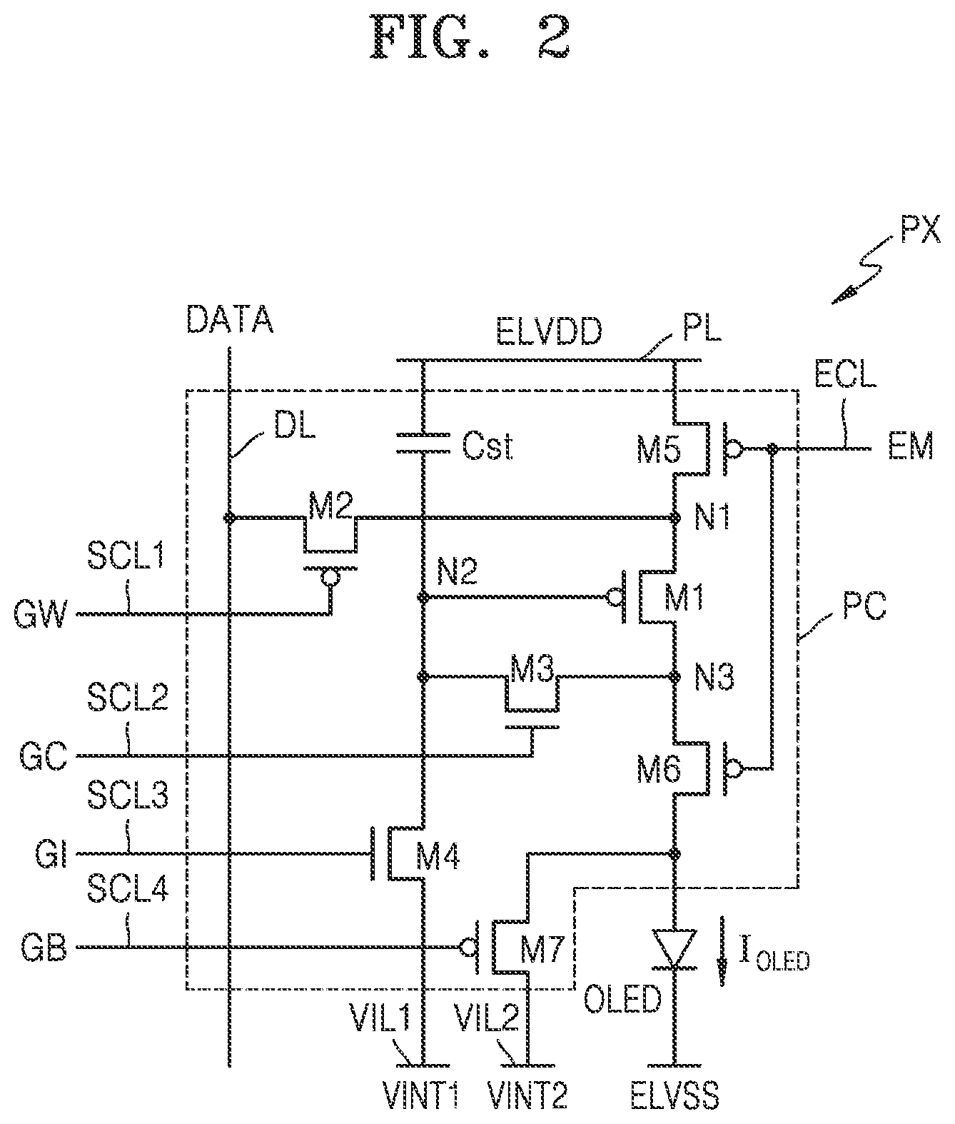 Patent US12437724 Figure 2 – Scan driver
