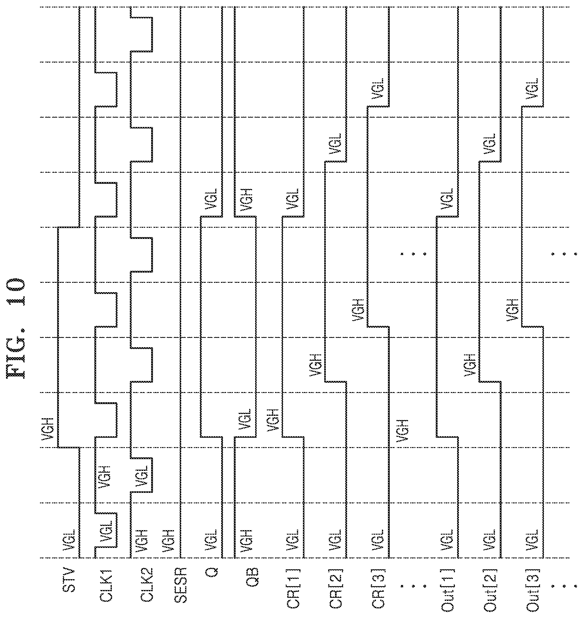 Patent US12437724 Figure 10 – Scan driver