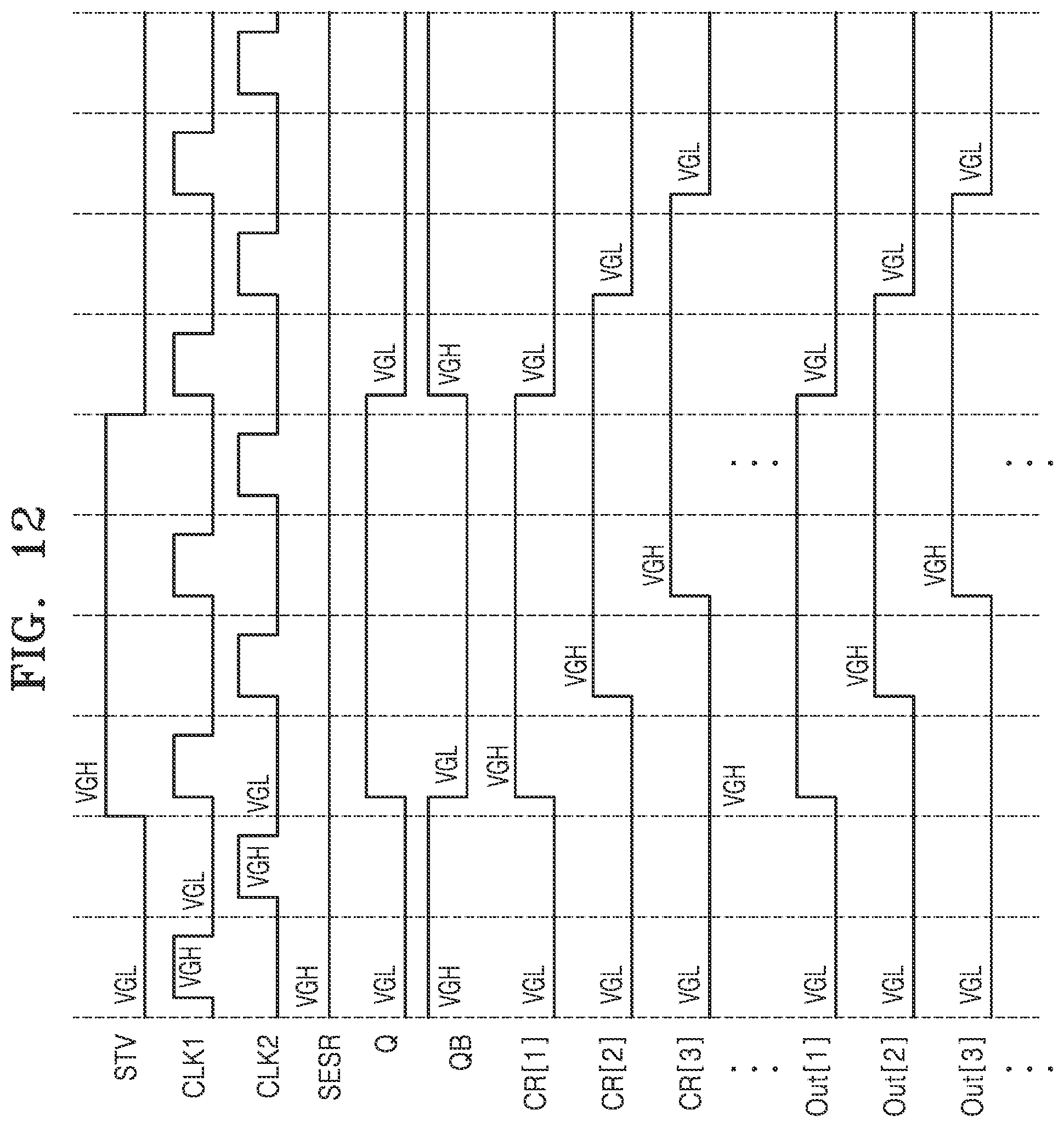 Patent US12437724 Figure 12 – Scan driver