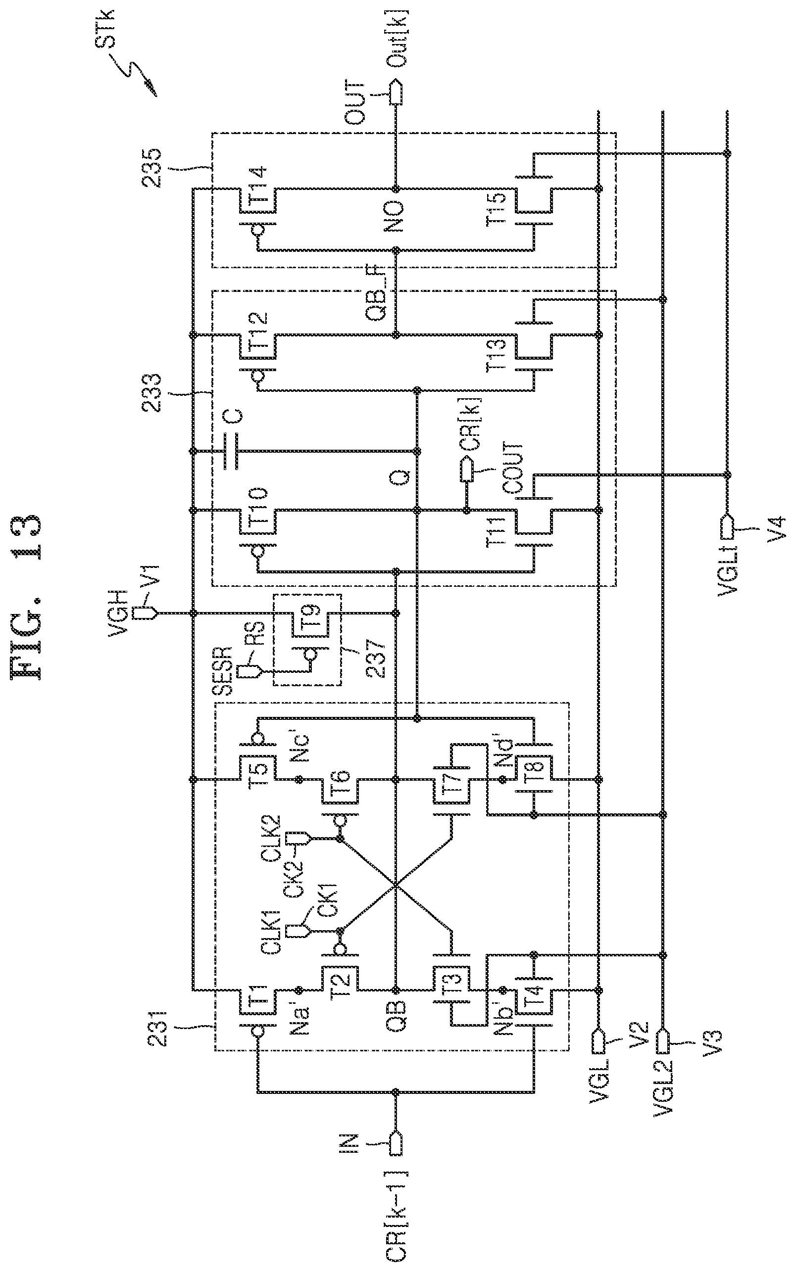 Patent US12437724 Figure 13 – Scan driver