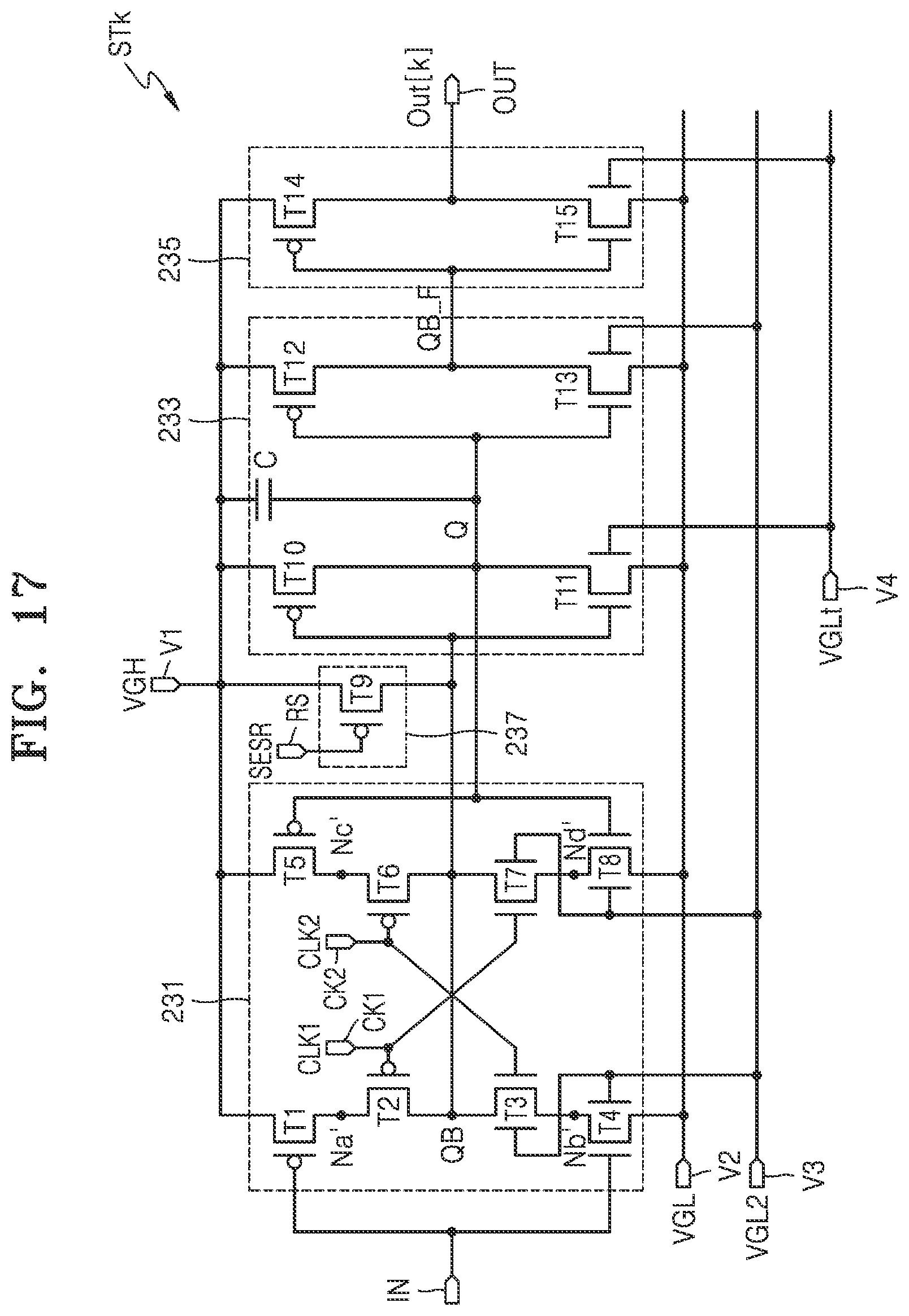 Patent US12437724 Figure 17 – Scan driver