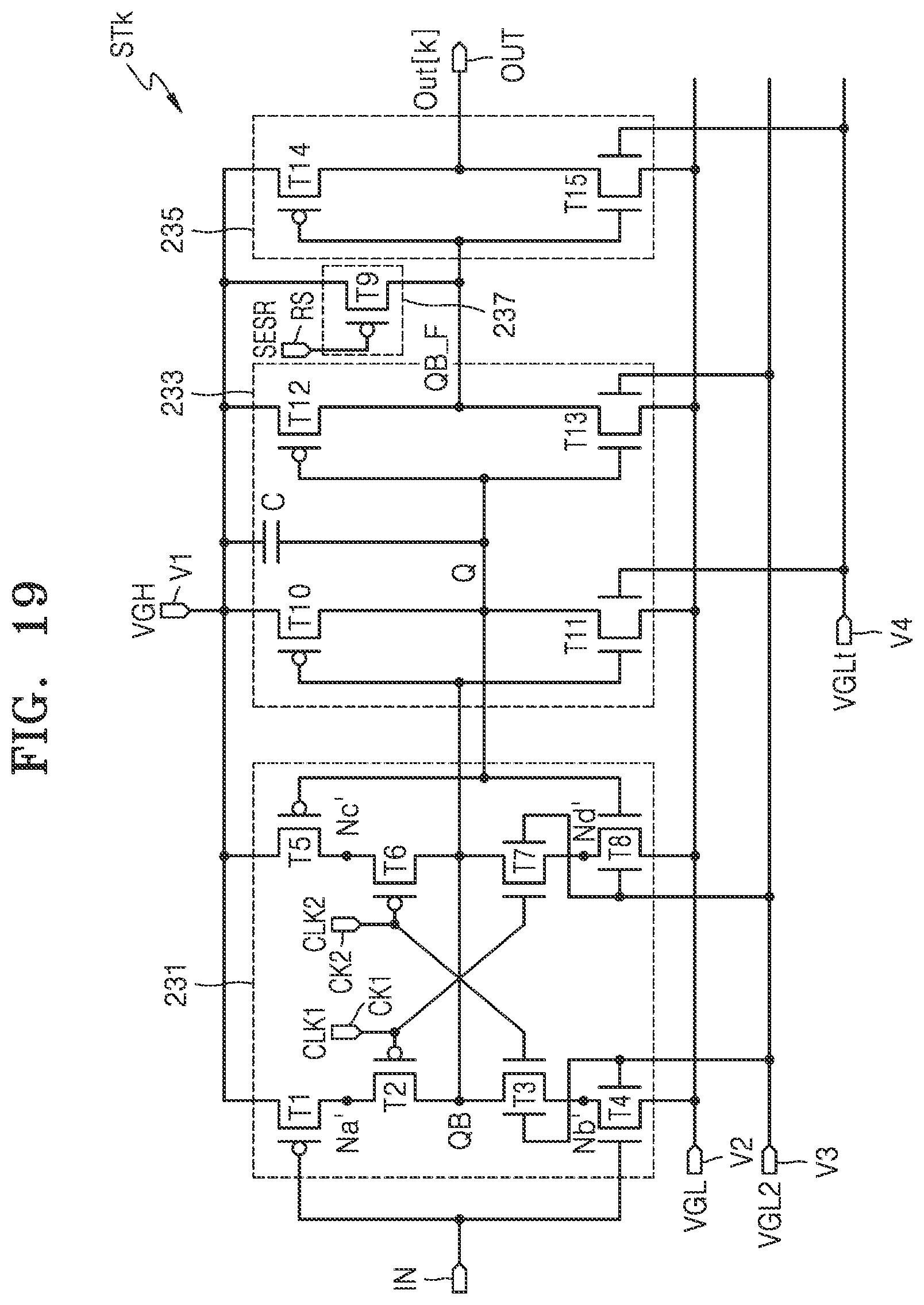 Patent US12437724 Figure 19 – Scan driver