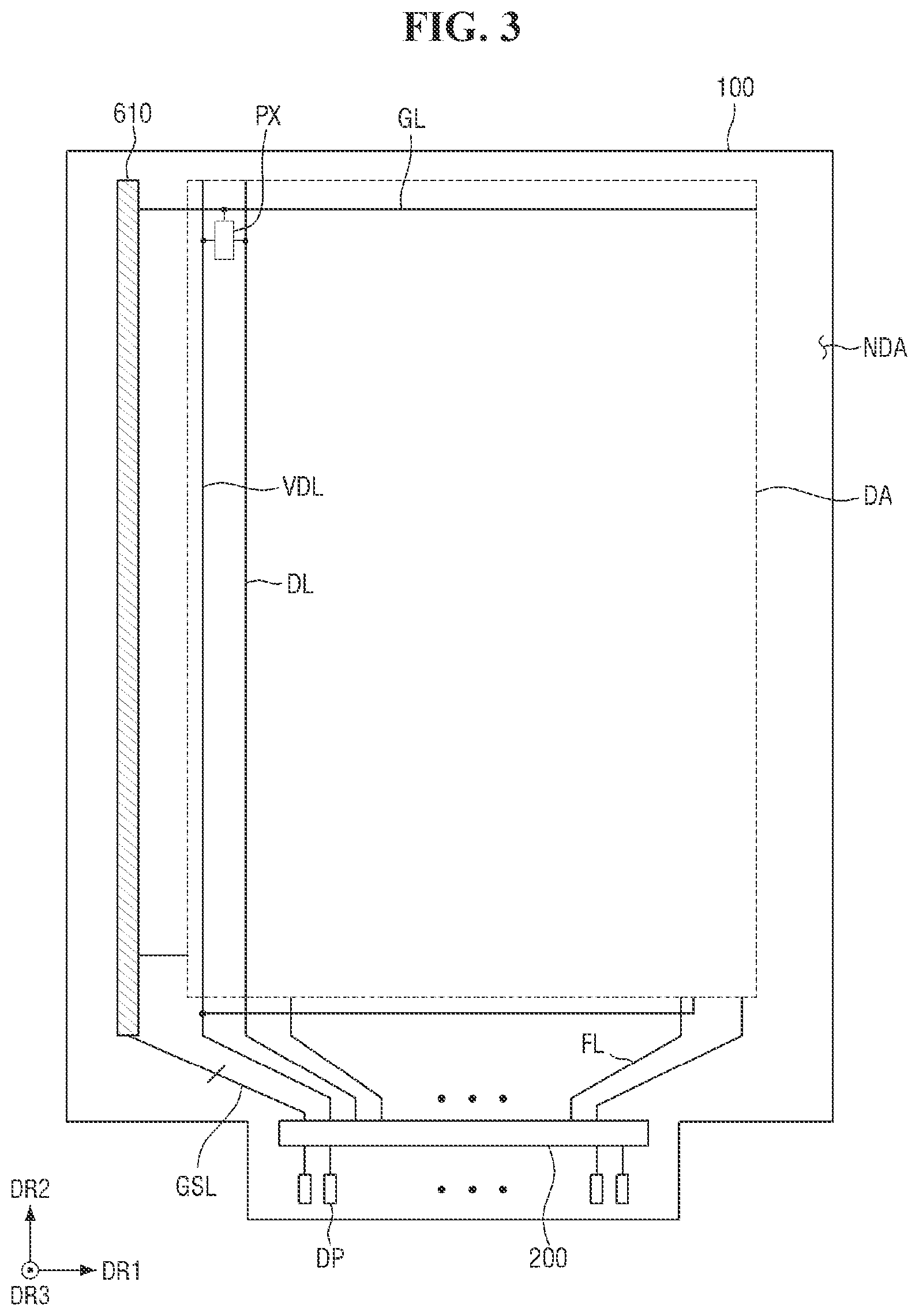 Patent US12437726 Figure 3 – Display device having a driving transistor with double gate control and method for driving the same