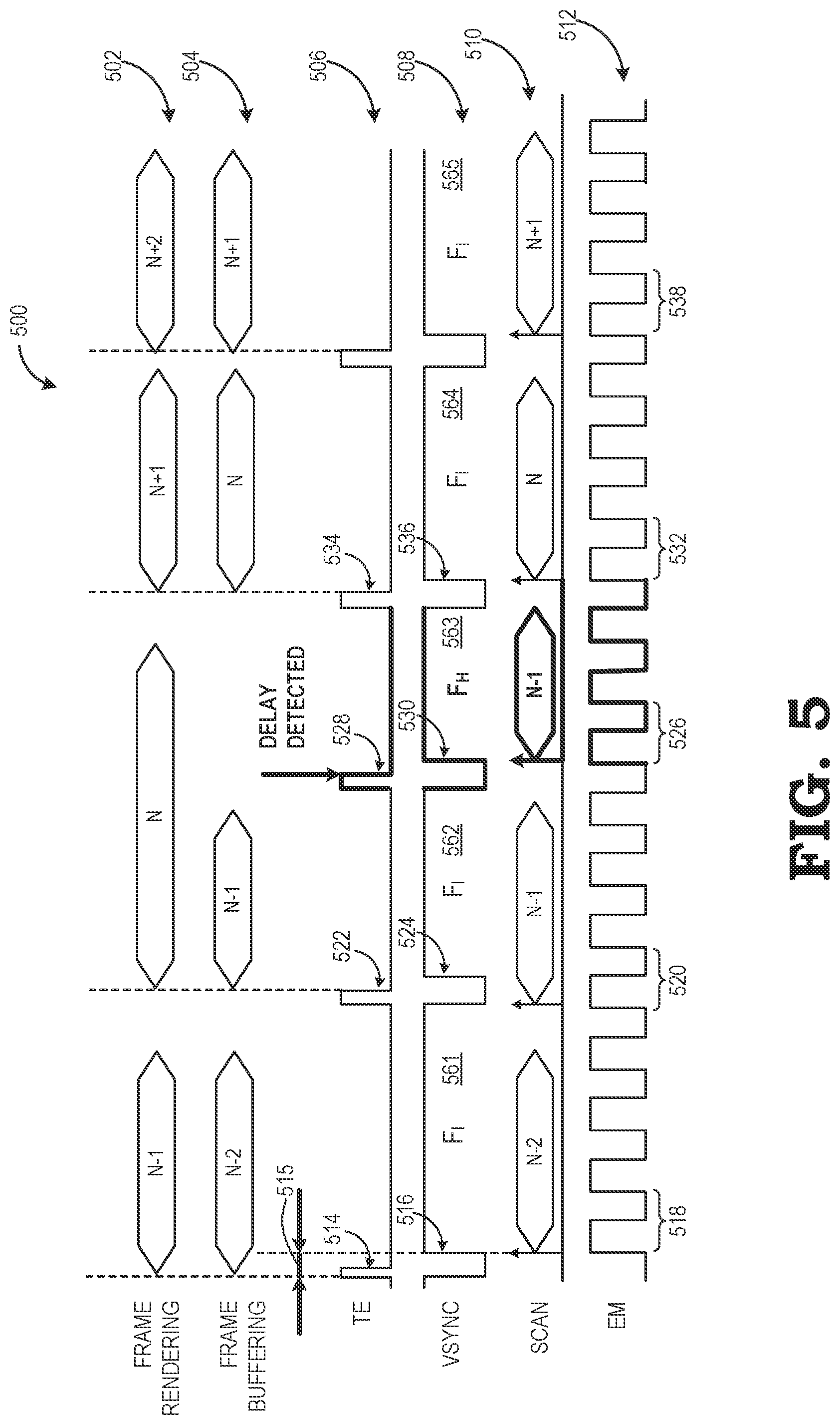 Patent US12437727 Figure 4 – Variable refresh rate control using PWM-aligned frame periods