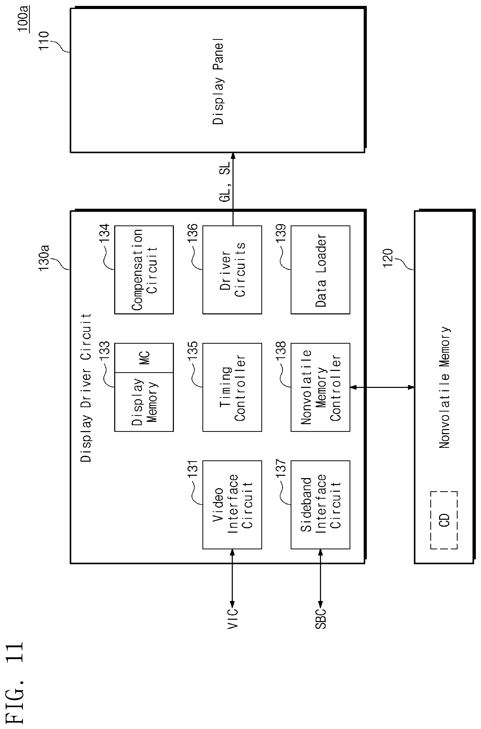 Patent US12437733 Figure 11 – Electronic device including nonvolatile memory, display panel and display driver circuit, and operating method of electronic device