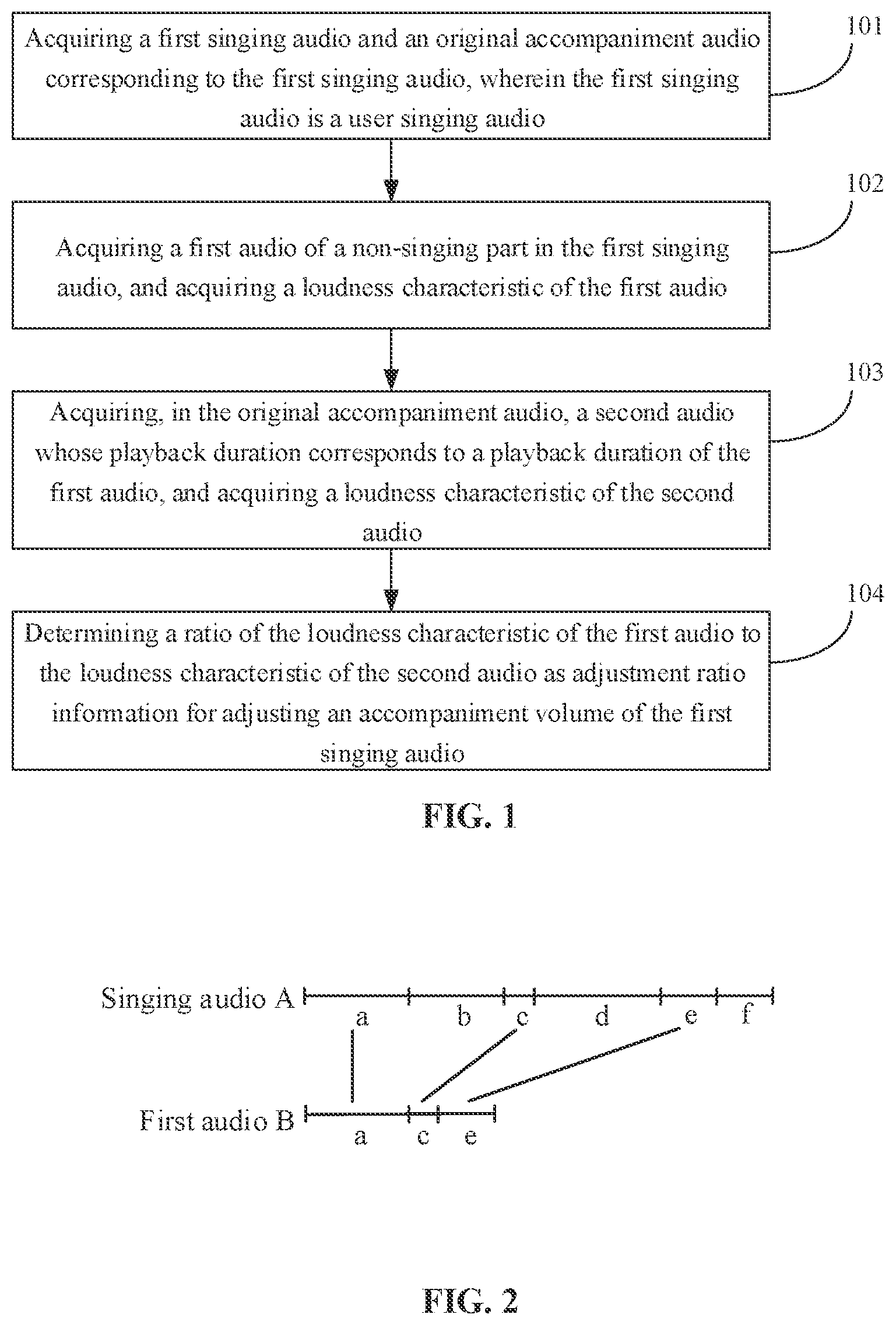 Patent US12437739 — Method and apparatus for determining volume adjustment ratio information, device, and storage medium — Figure 1