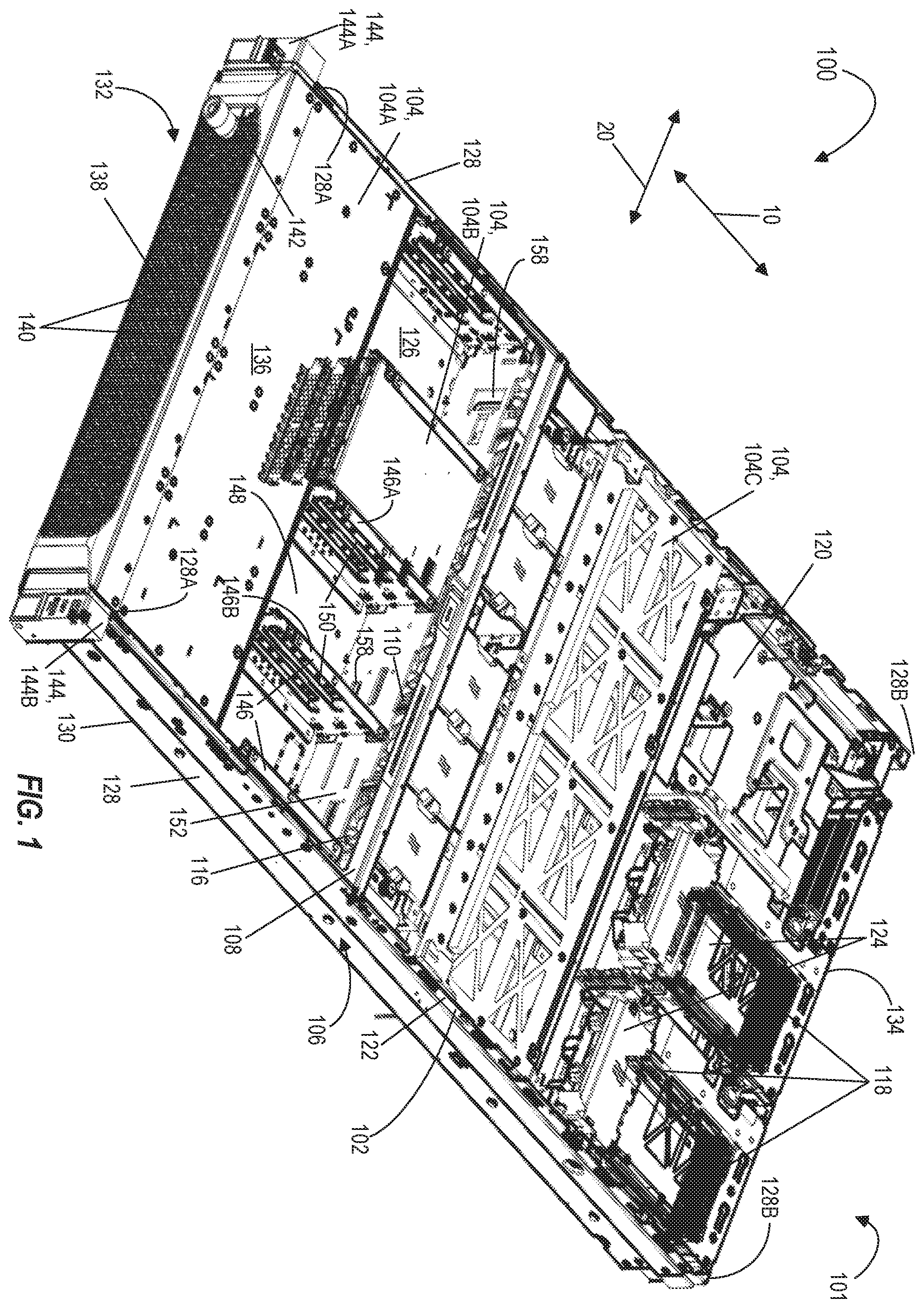 Patent US12437740 — System and method of absorbing airborne noise in a computing system — Figure 1