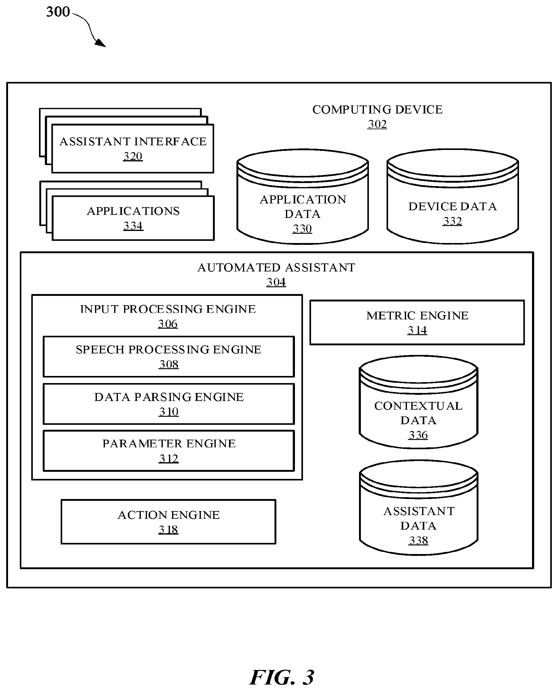 Patent US12437764 Figure 5 – Initializing non-assistant background actions, via an automated assistant, while accessing a non-assistant application