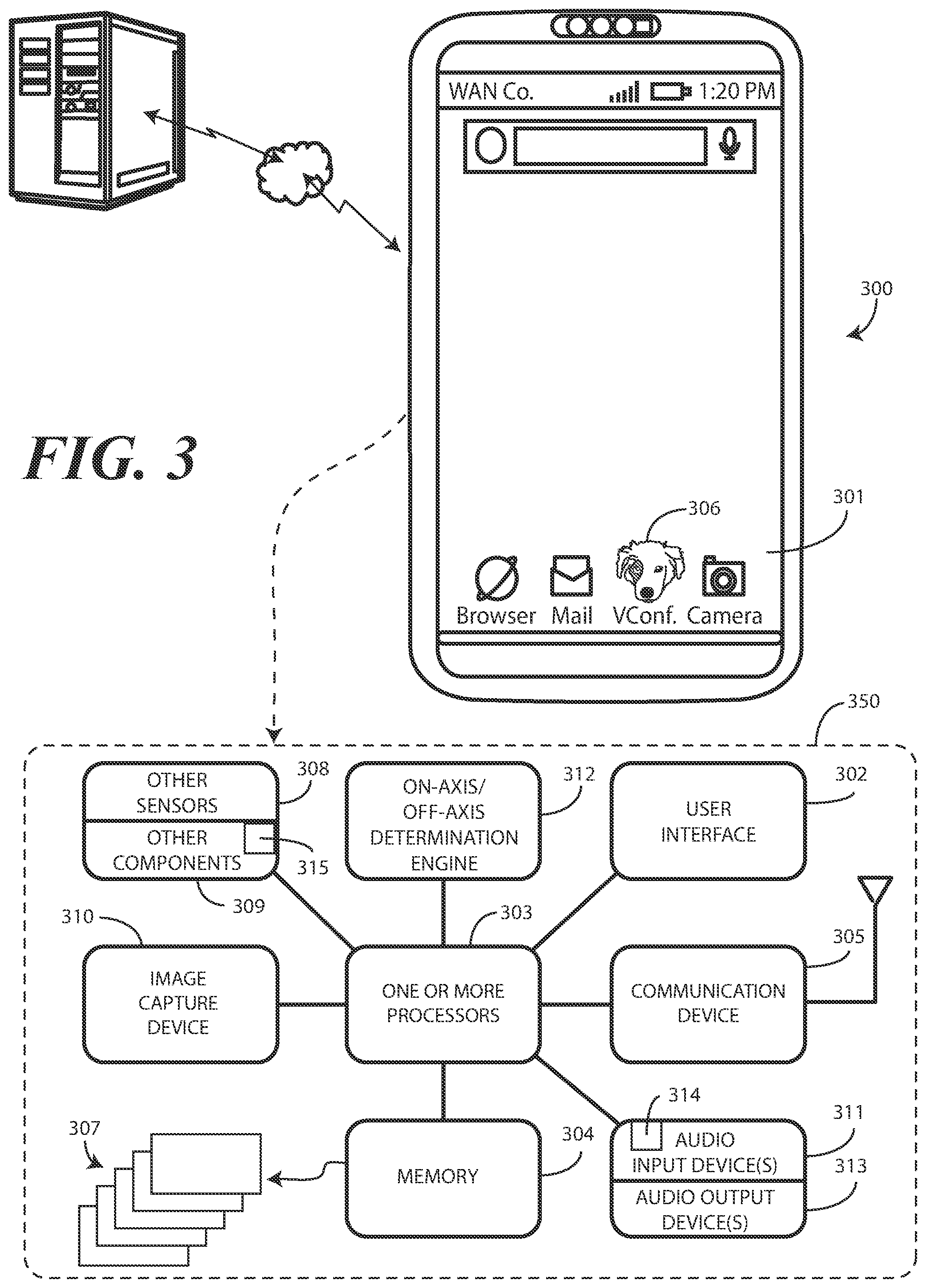 Patent US12437772 Figure 3 – Methods, systems, and devices for spectrally adjusting audio gain in videoconference and other applications