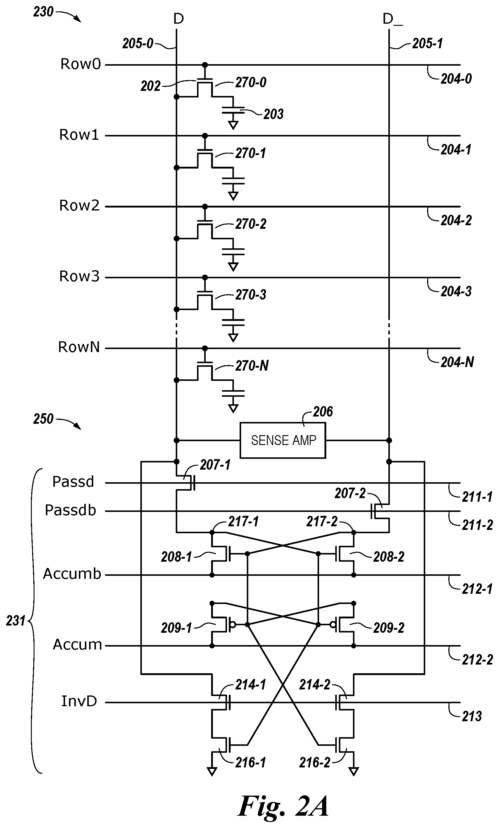 Patent US12437801 Figure 2 – Comparison operations in memory