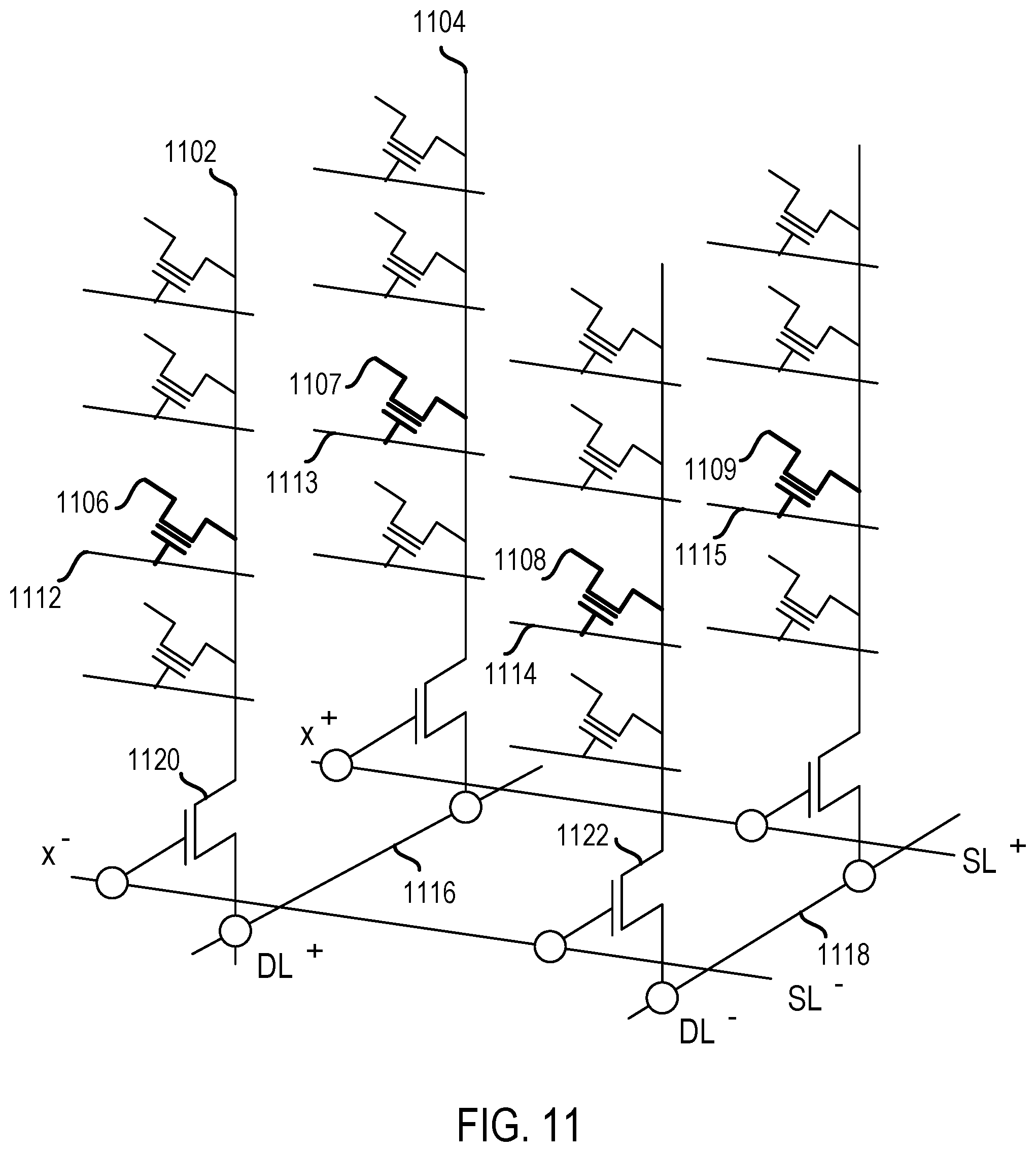 Patent US12437810 Figure 11 – Memory device performing multiplication using logical states of memory cells