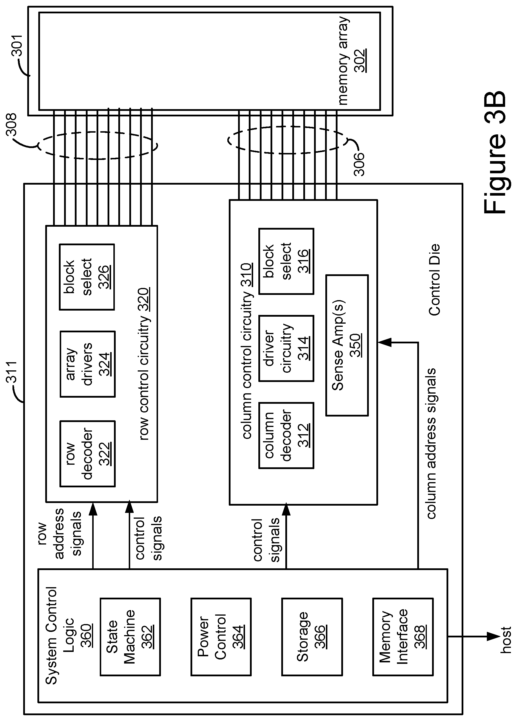 Patent US12437817 Figure 6 – Sub-block separation in NAND memory through word line based selectors