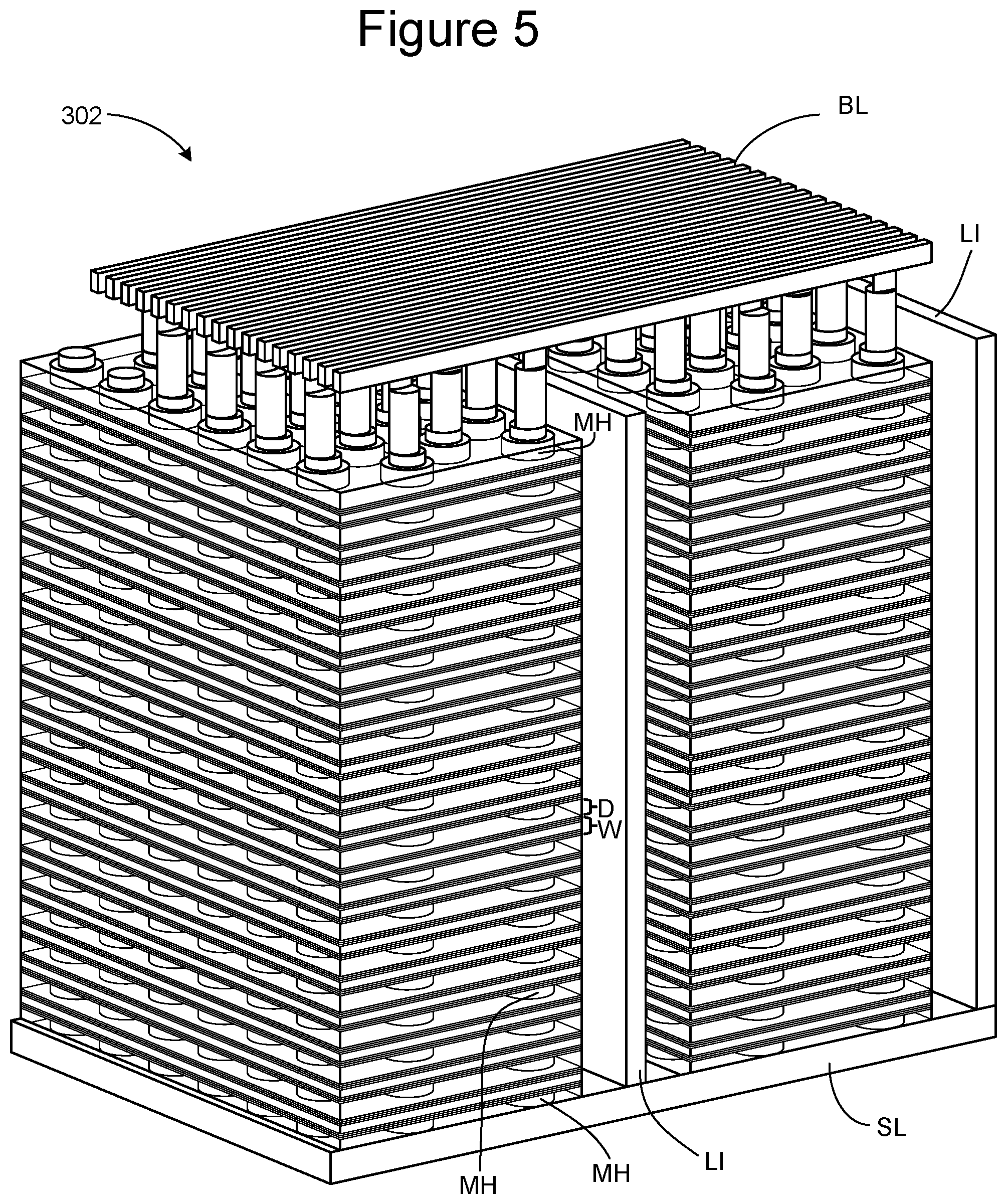 Patent US12437817 Figure 8 – Sub-block separation in NAND memory through word line based selectors