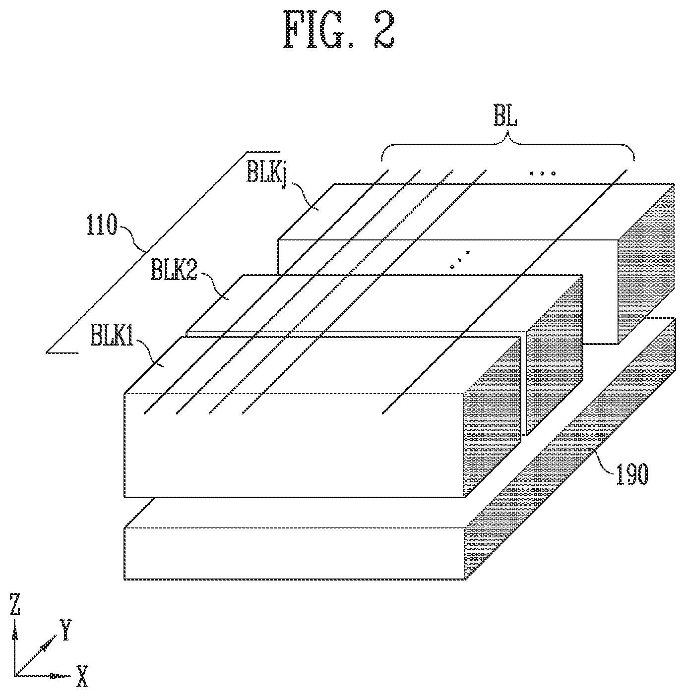 Patent US12437819 Figure 2 – Memory device with current measure for calculating inhibit cells