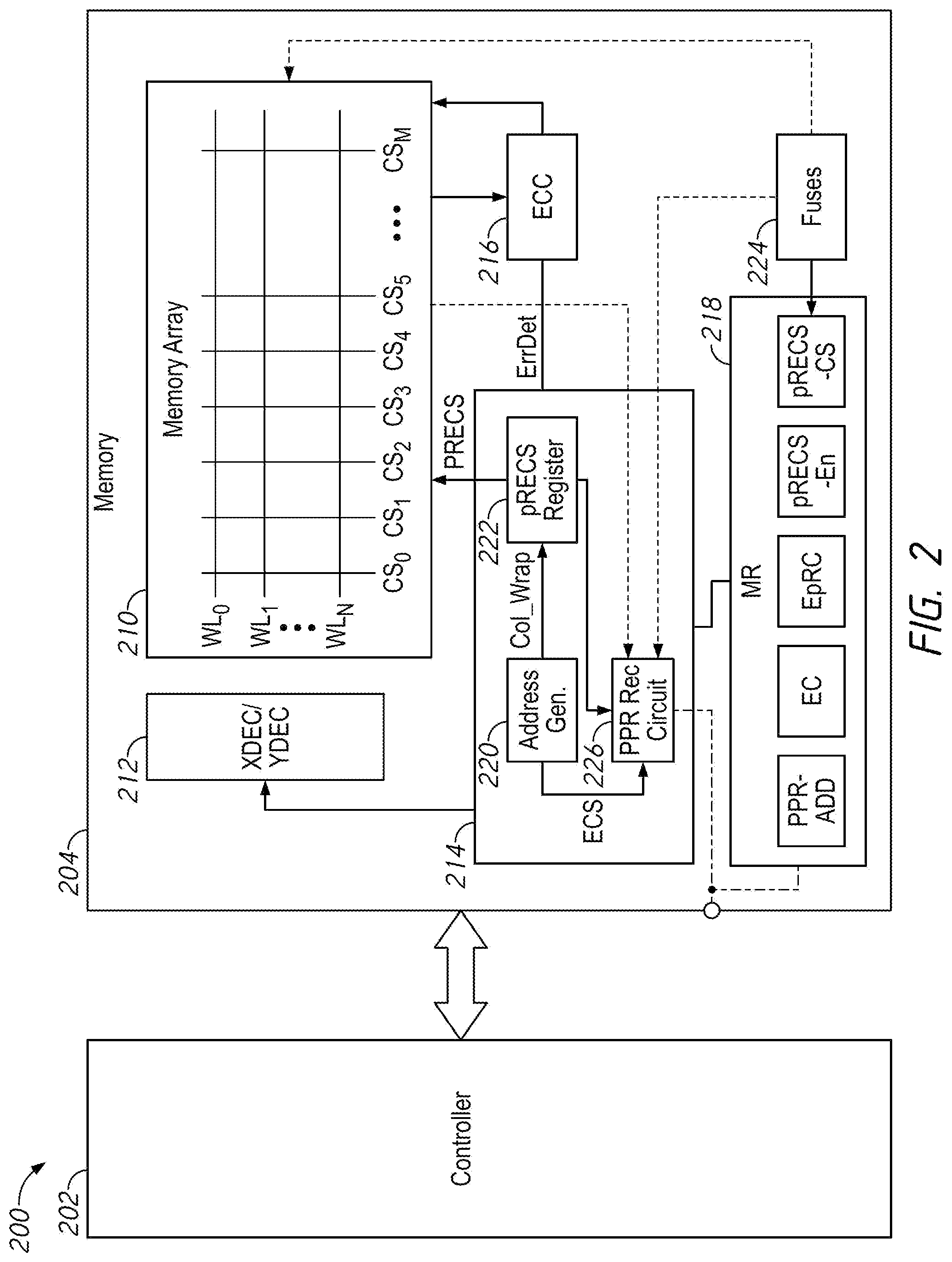 Patent US12437829 Figure 2 – Apparatuses, systems, and methods for storing error information and providing recommendations based on same